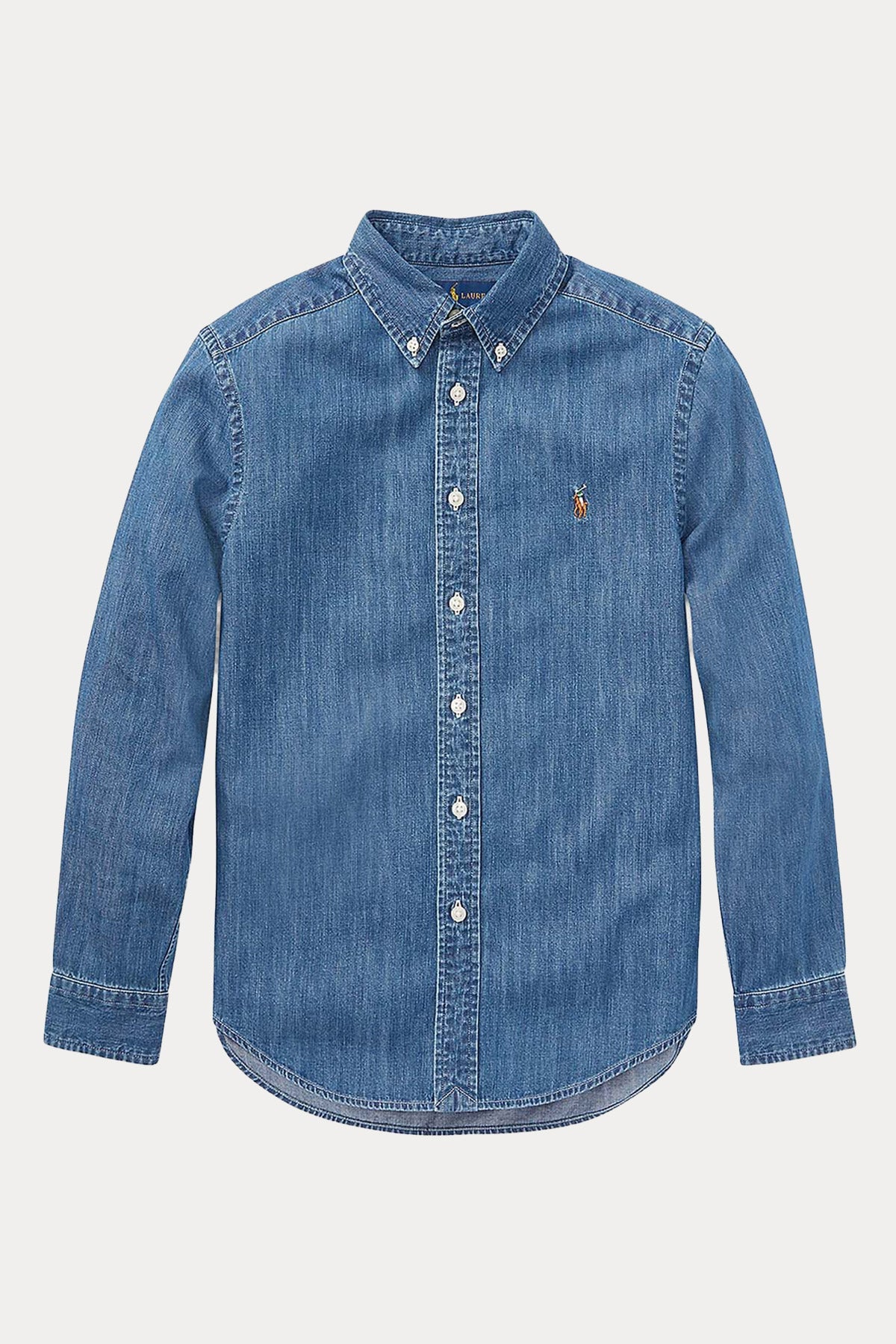 Polo Ralph Lauren Kids S-M Beden Erkek Çocuk Denim Gömlek