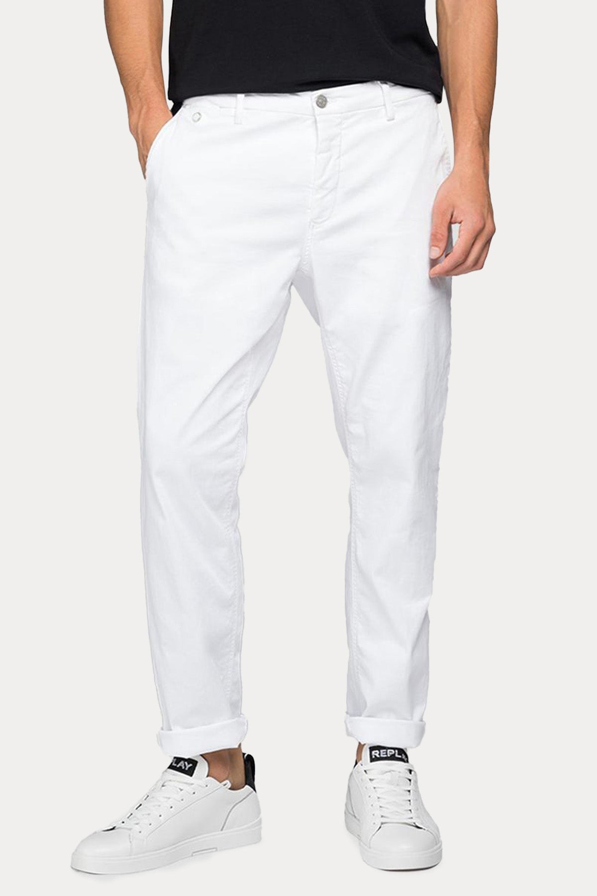 Replay Benni Hyperflex Yandan Cepli Regular Fit Pantolon