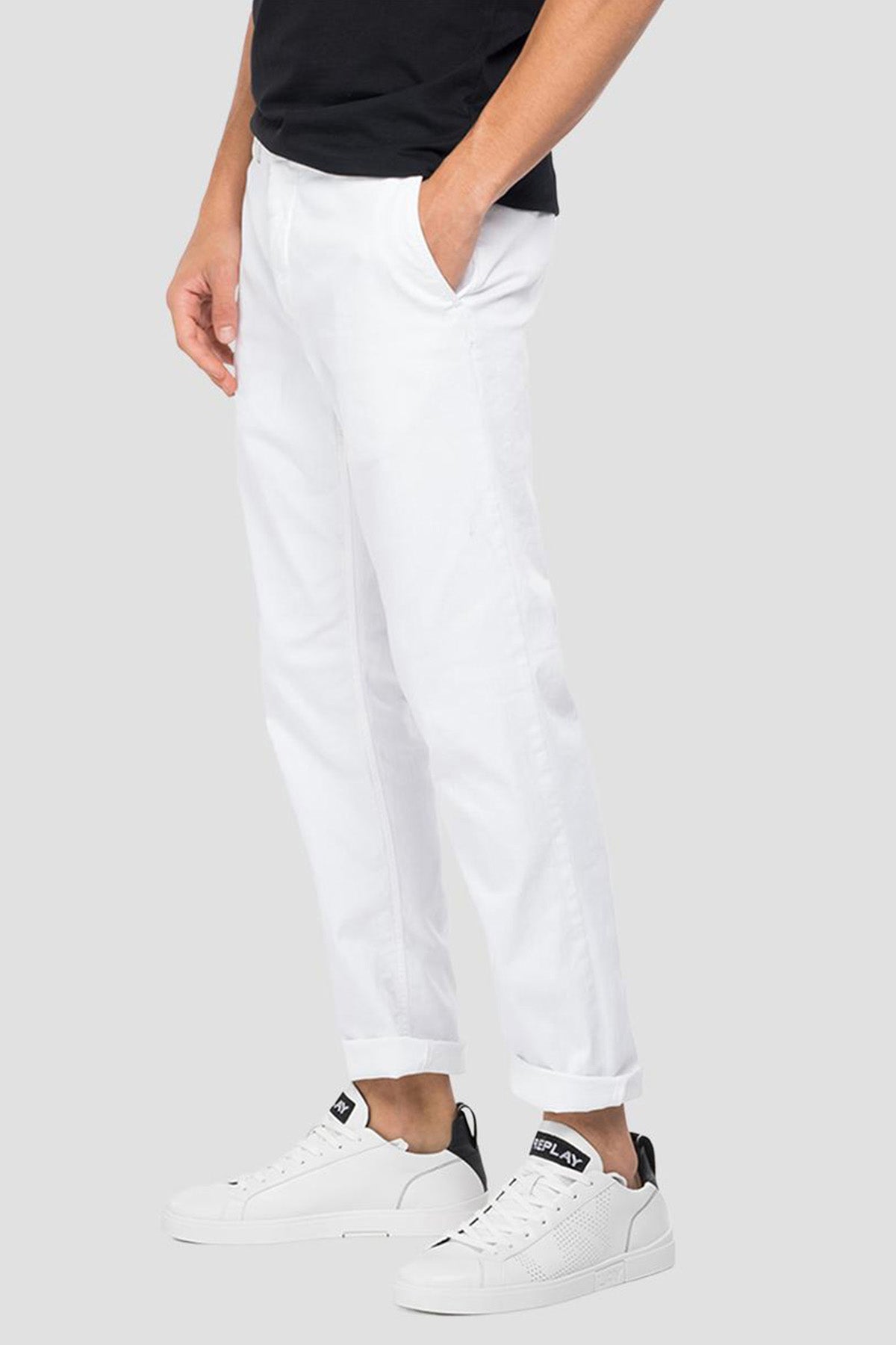 Replay Benni Hyperflex Yandan Cepli Regular Fit Pantolon