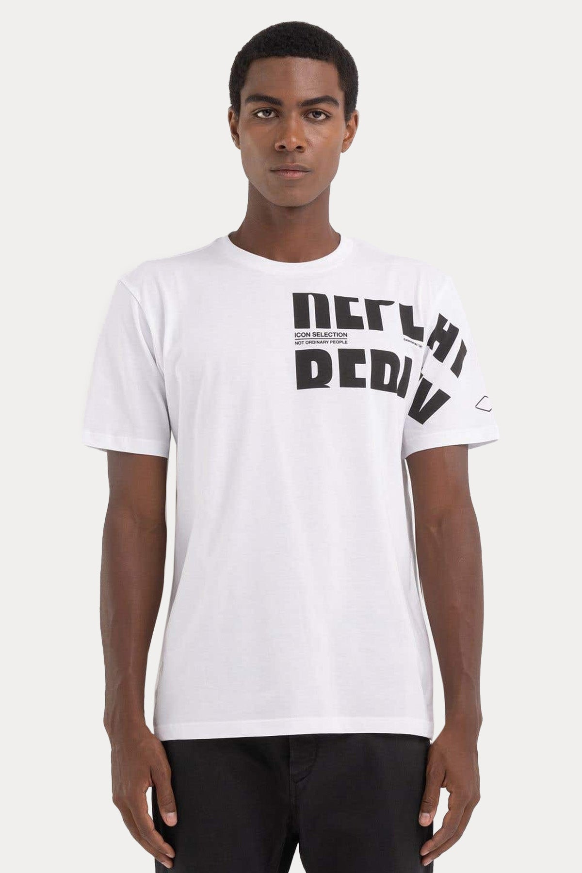 Replay Yuvarlak Yaka Logolu T-shirt