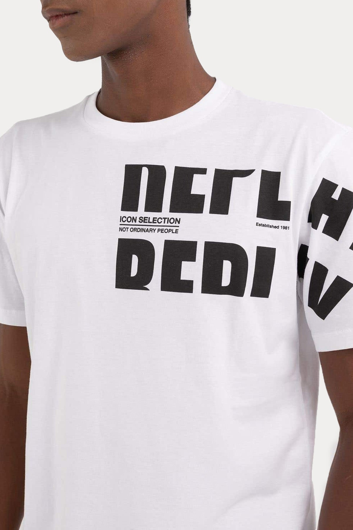 Replay Yuvarlak Yaka Logolu T-shirt