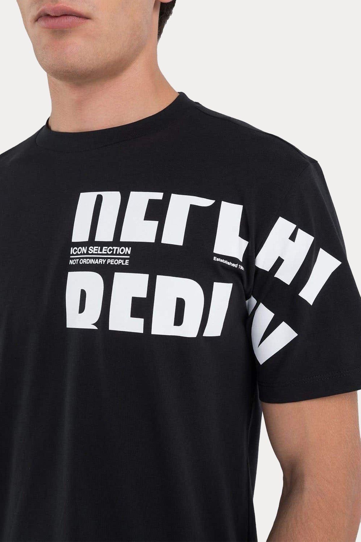 Replay Yuvarlak Yaka Logolu T-shirt