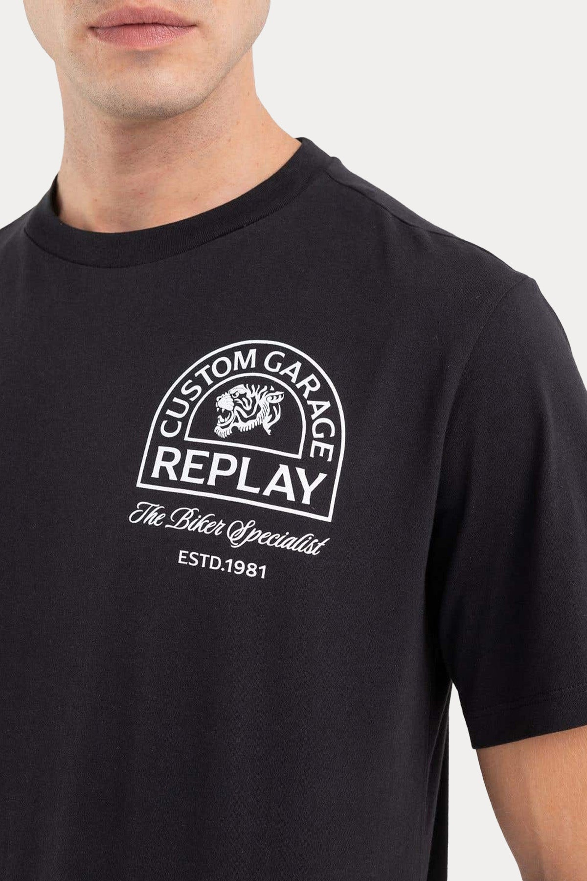 Replay Yuvarlak Yaka Logolu T-shirt