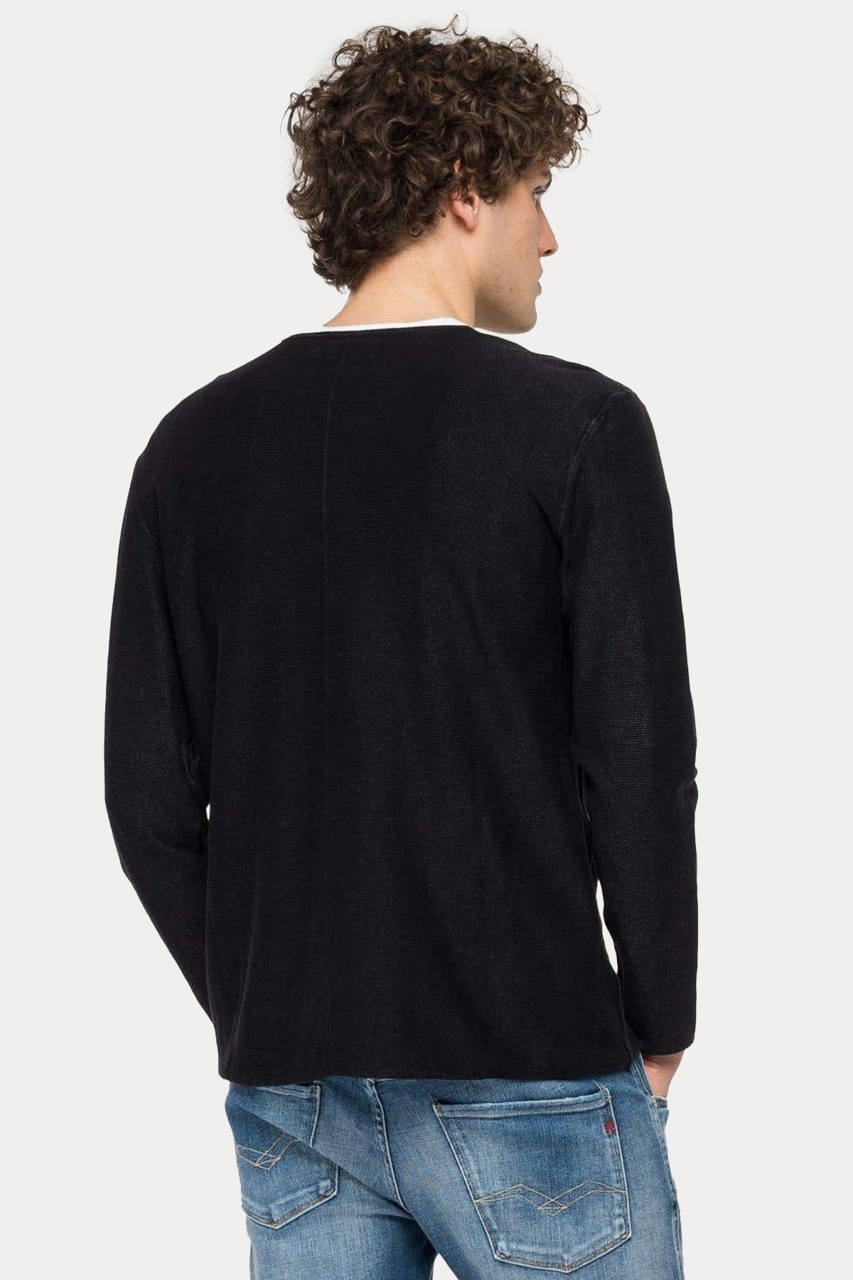 Replay Yuvarlak Yaka Örgü Triko