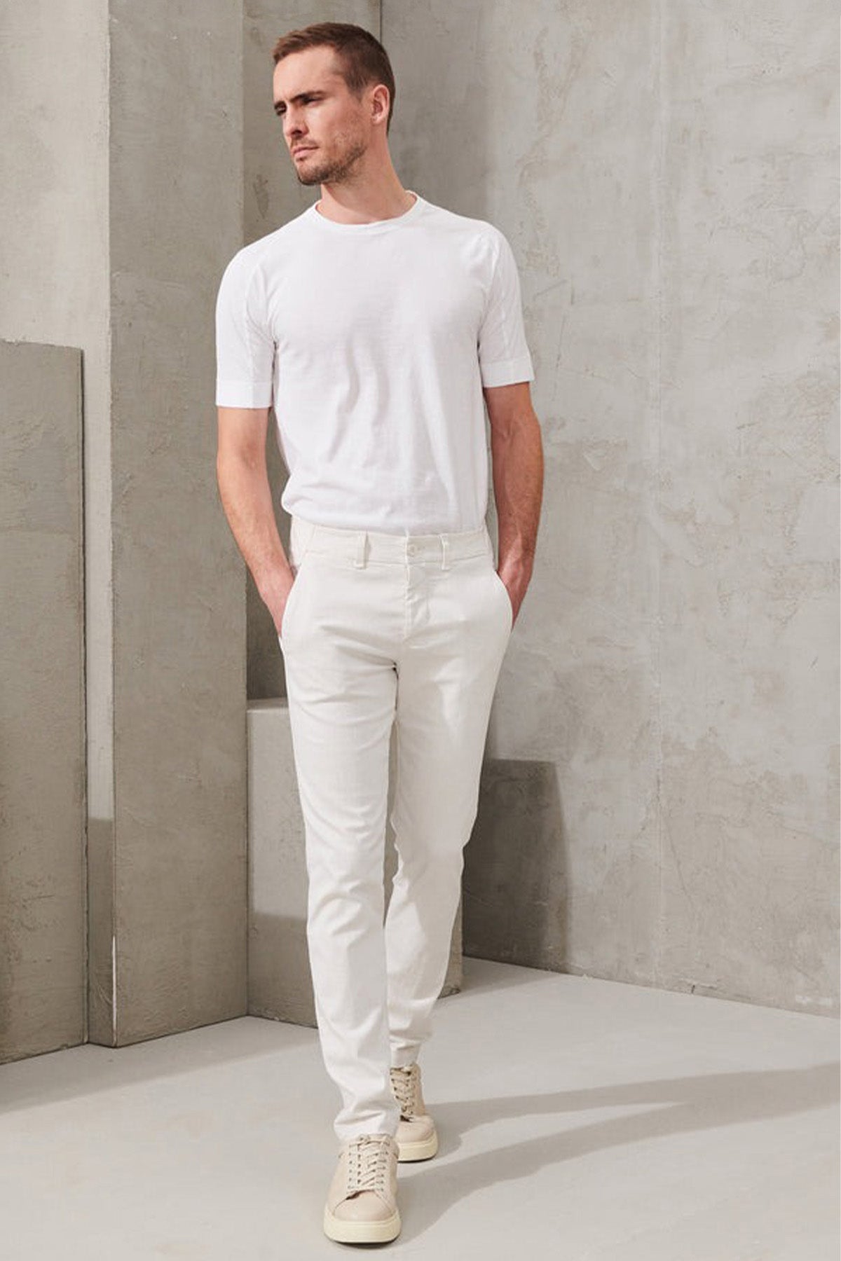 Transit Regular Fit Yandan Cepli Streç Pantolon