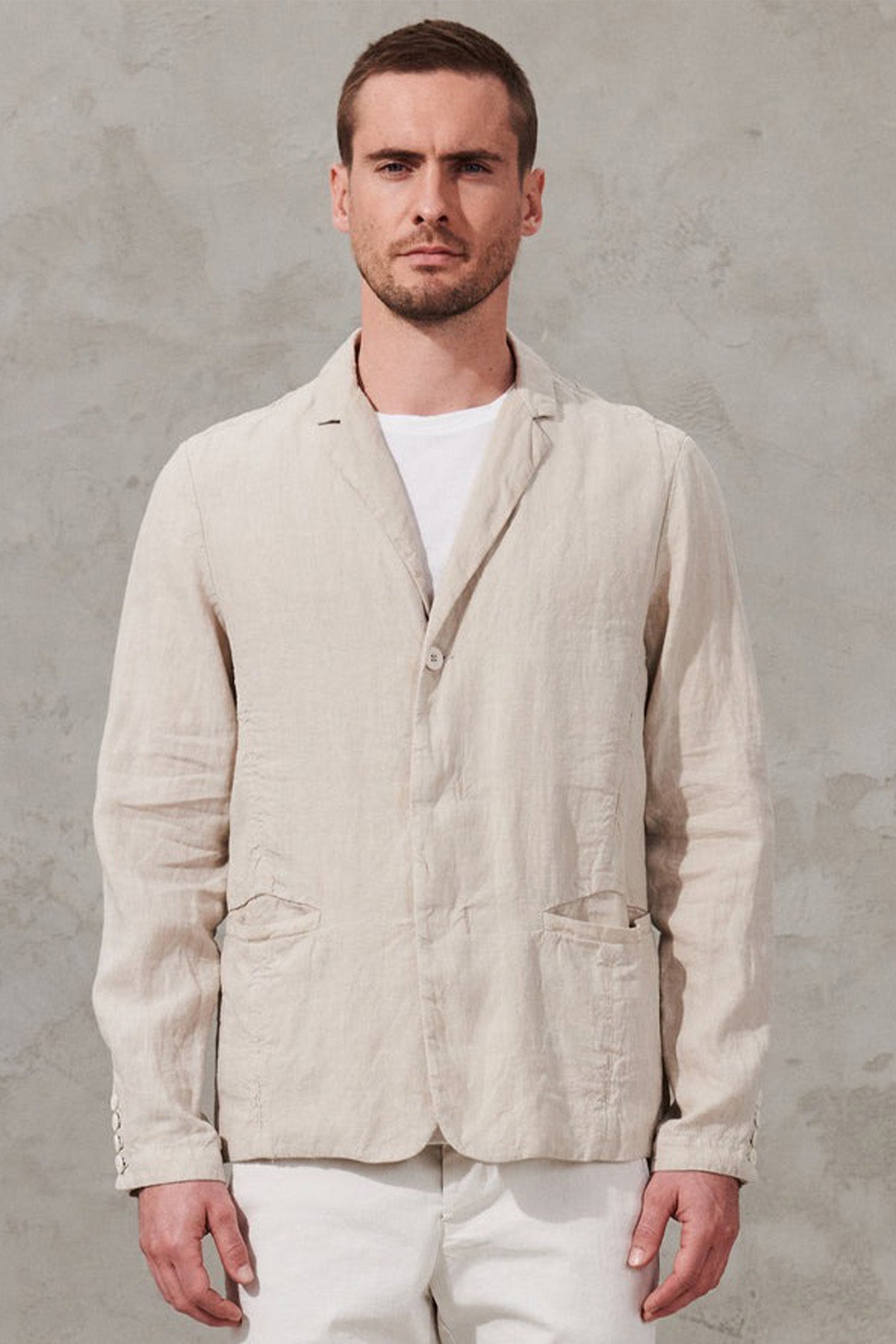 Transit Regular Fit Spor Cepli Keten Ceket