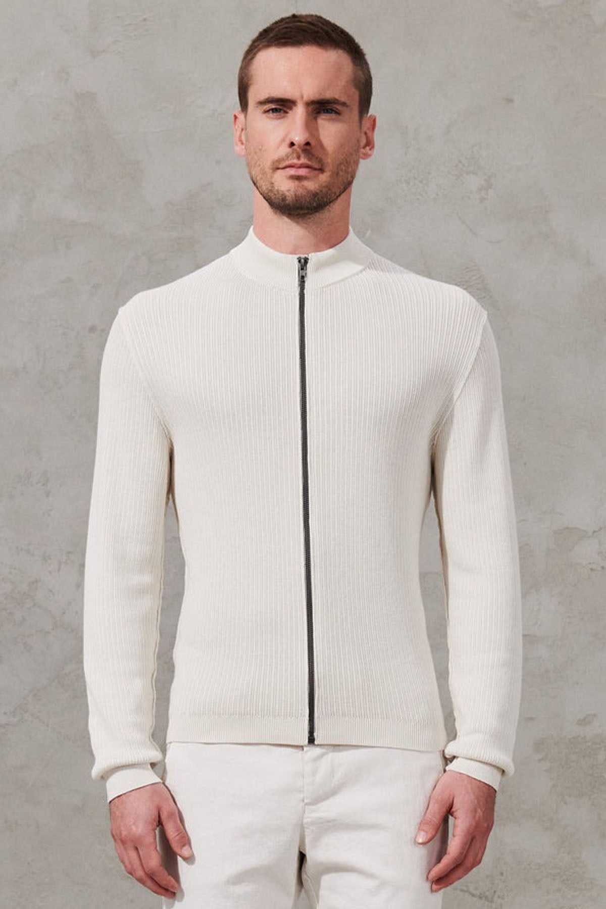 Transit Regular Fit Örgü Triko Ceket