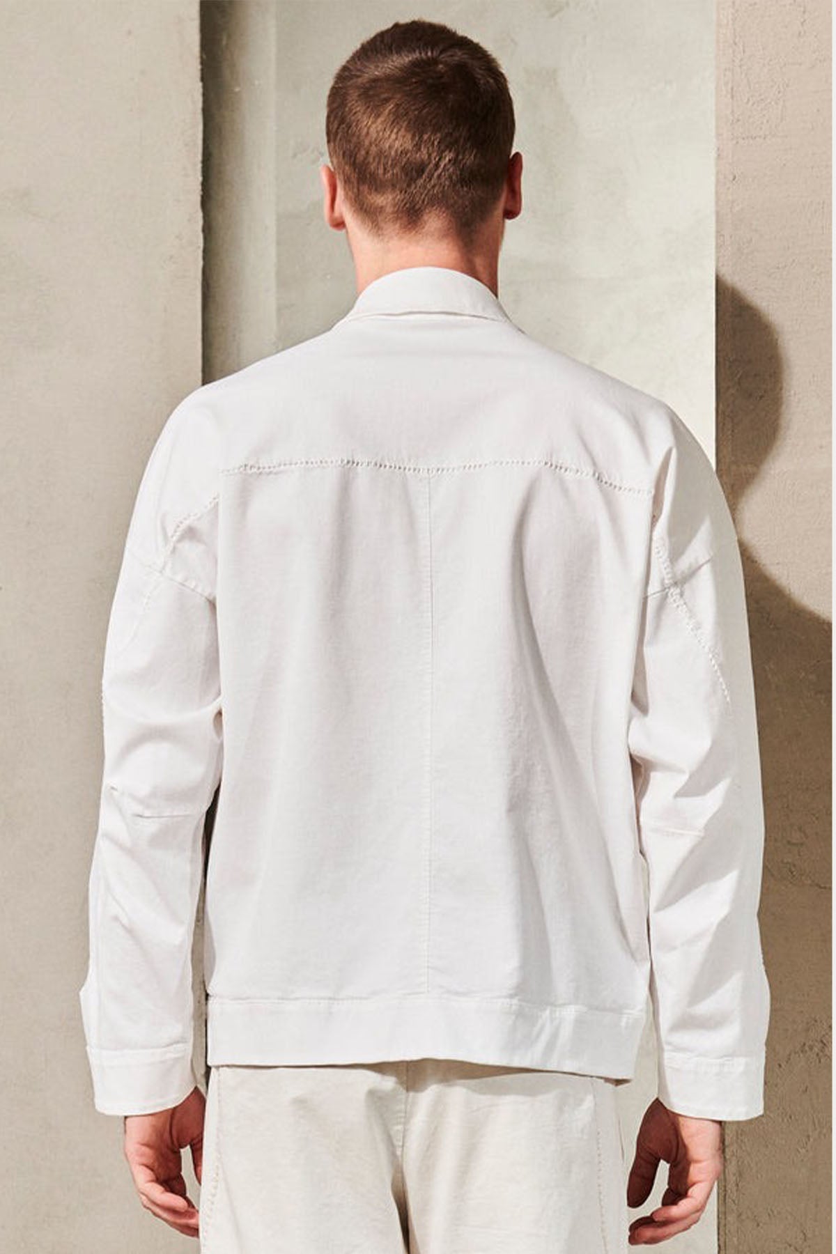 Transit Cep Detaylı Geniş Kesim Gömlek Ceket
