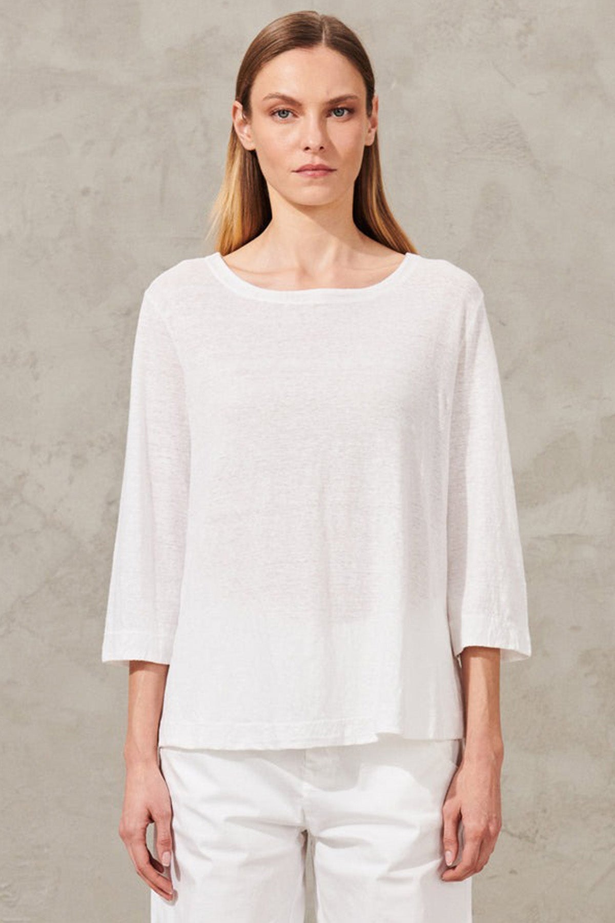 Transit Geniş Kesim Keten T-shirt