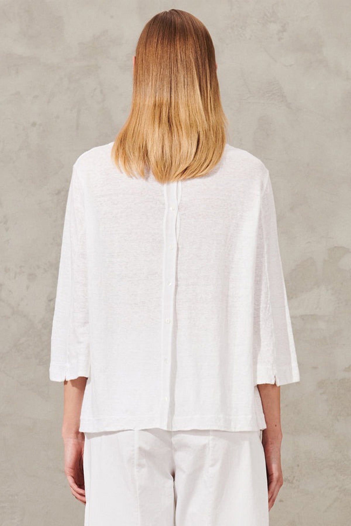 Transit Geniş Kesim Keten T-shirt