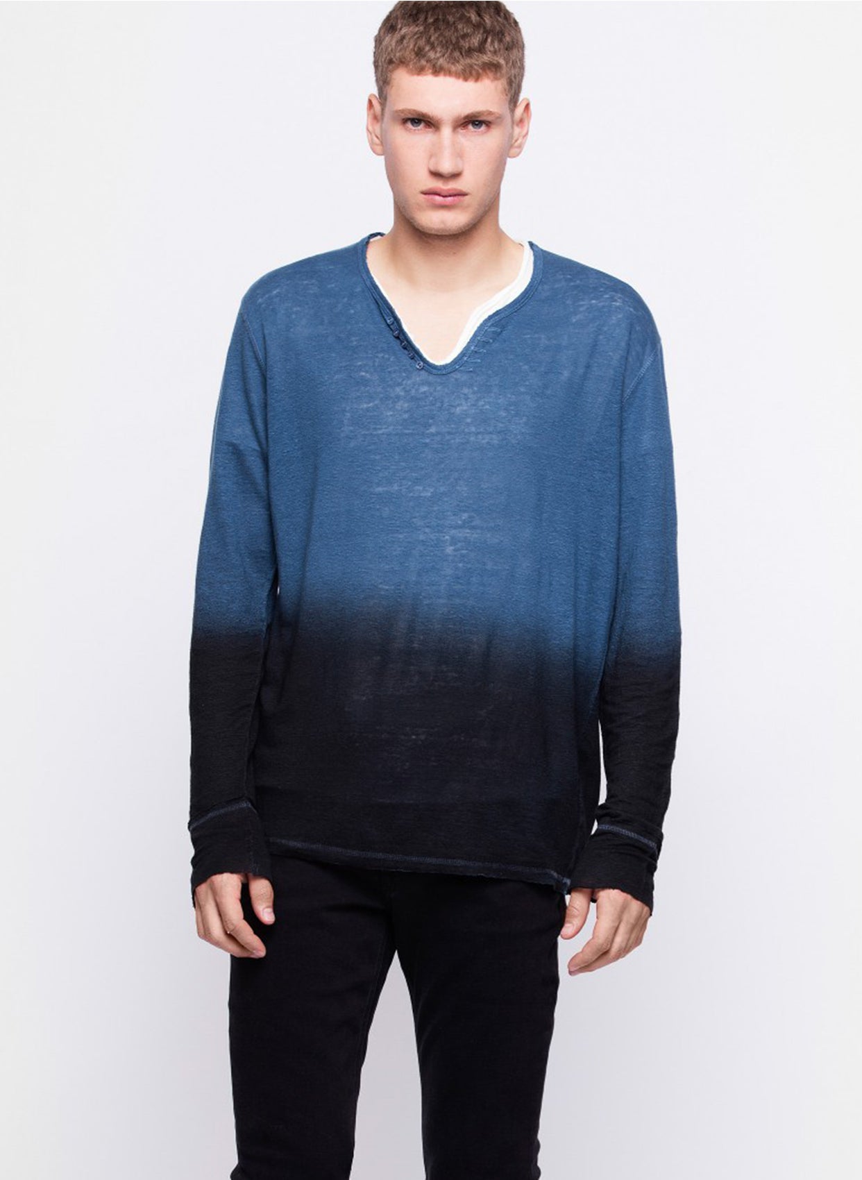 ZADIG&VOLTAIRE T-SHIRT WGTP7402H PETROLE-Libas Trendy Fashion Store