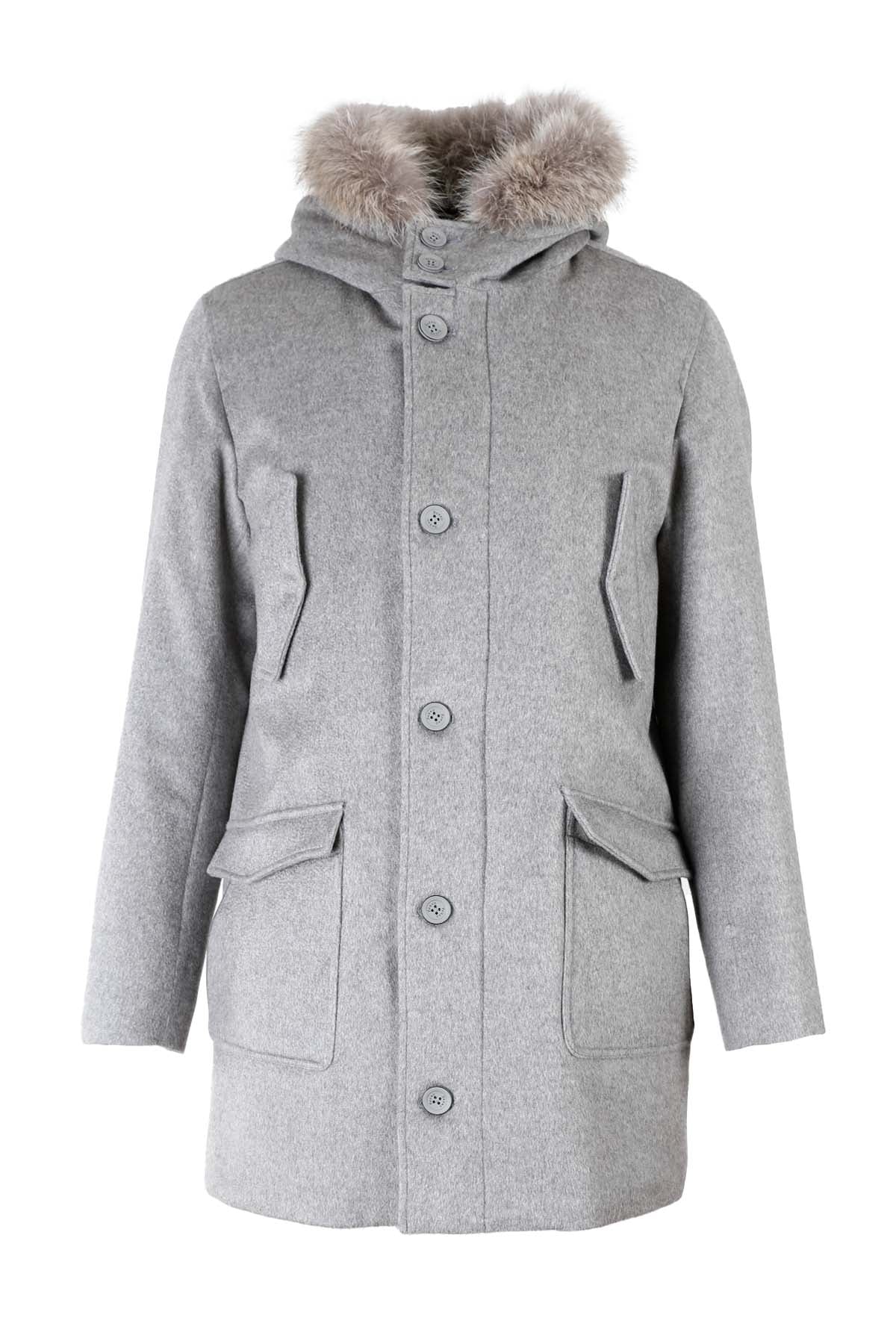 Herno Kaşmir Kürklü Yaka Kapüşonlu Kaban-Libas Trendy Fashion Store