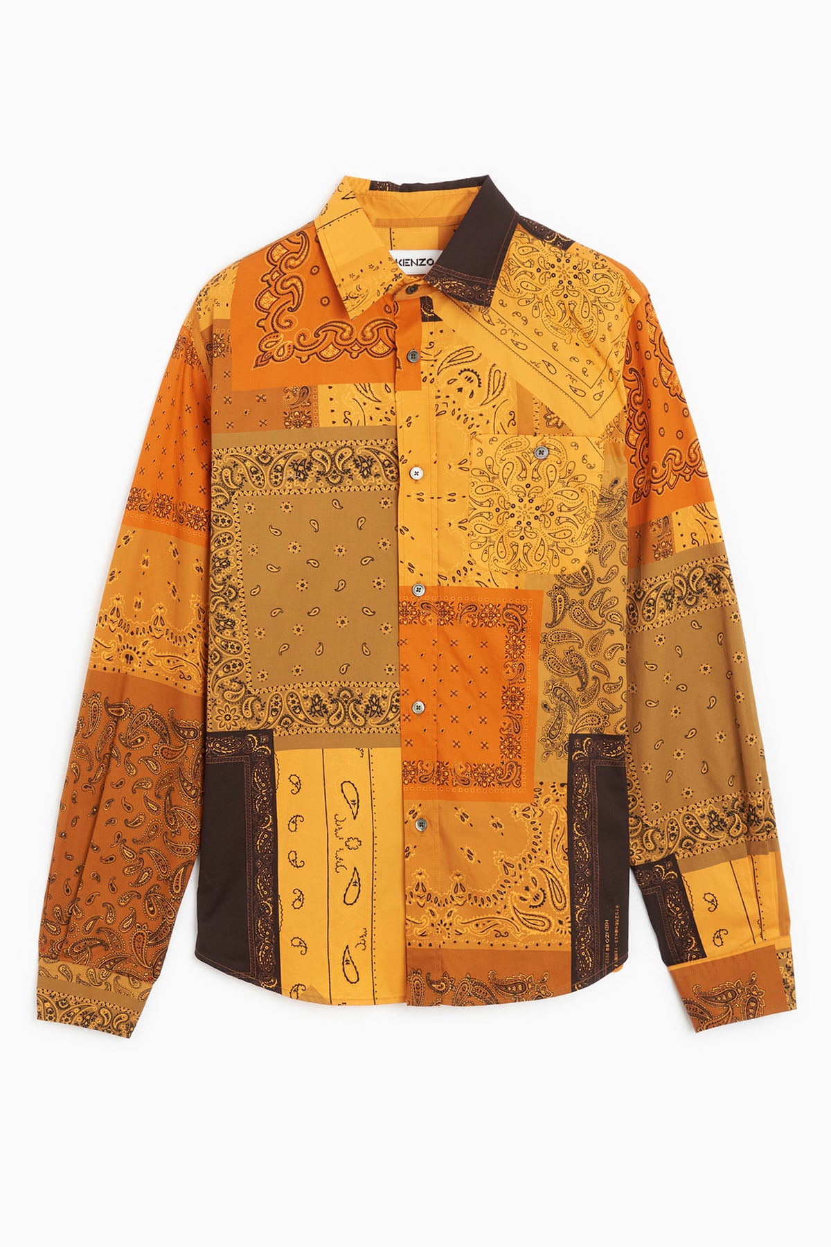 Kenzo Cep Detaylı Şal Desen Gömlek-Libas Trendy Fashion Store