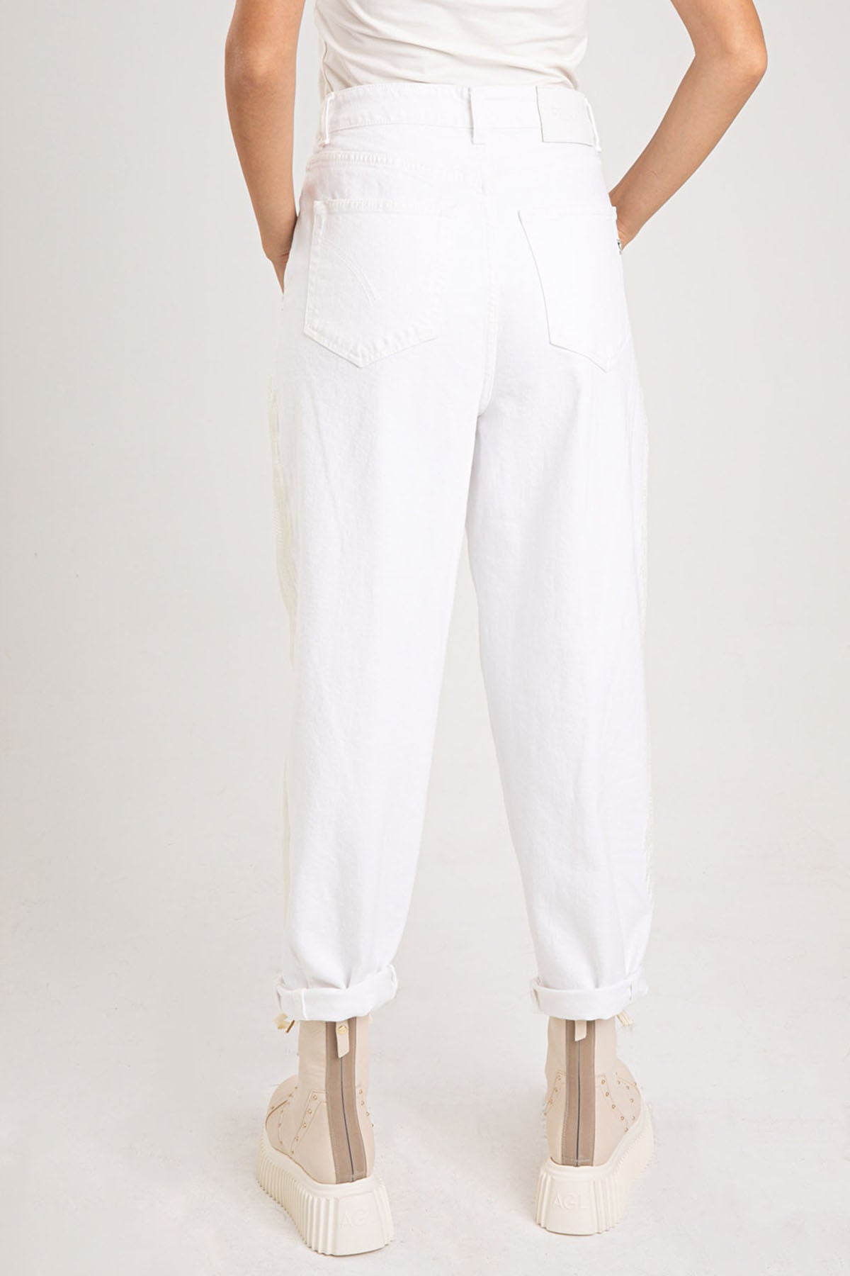 Dondup Claire Loose Fit Tek Pile Jeans-Libas Trendy Fashion Store