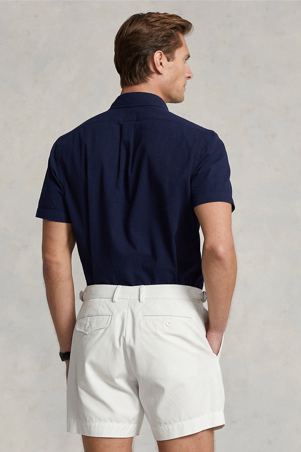 Polo Ralph Lauren Custom Fit Kırışmaz Gofre Kumaş Gömlek-Libas Trendy Fashion Store