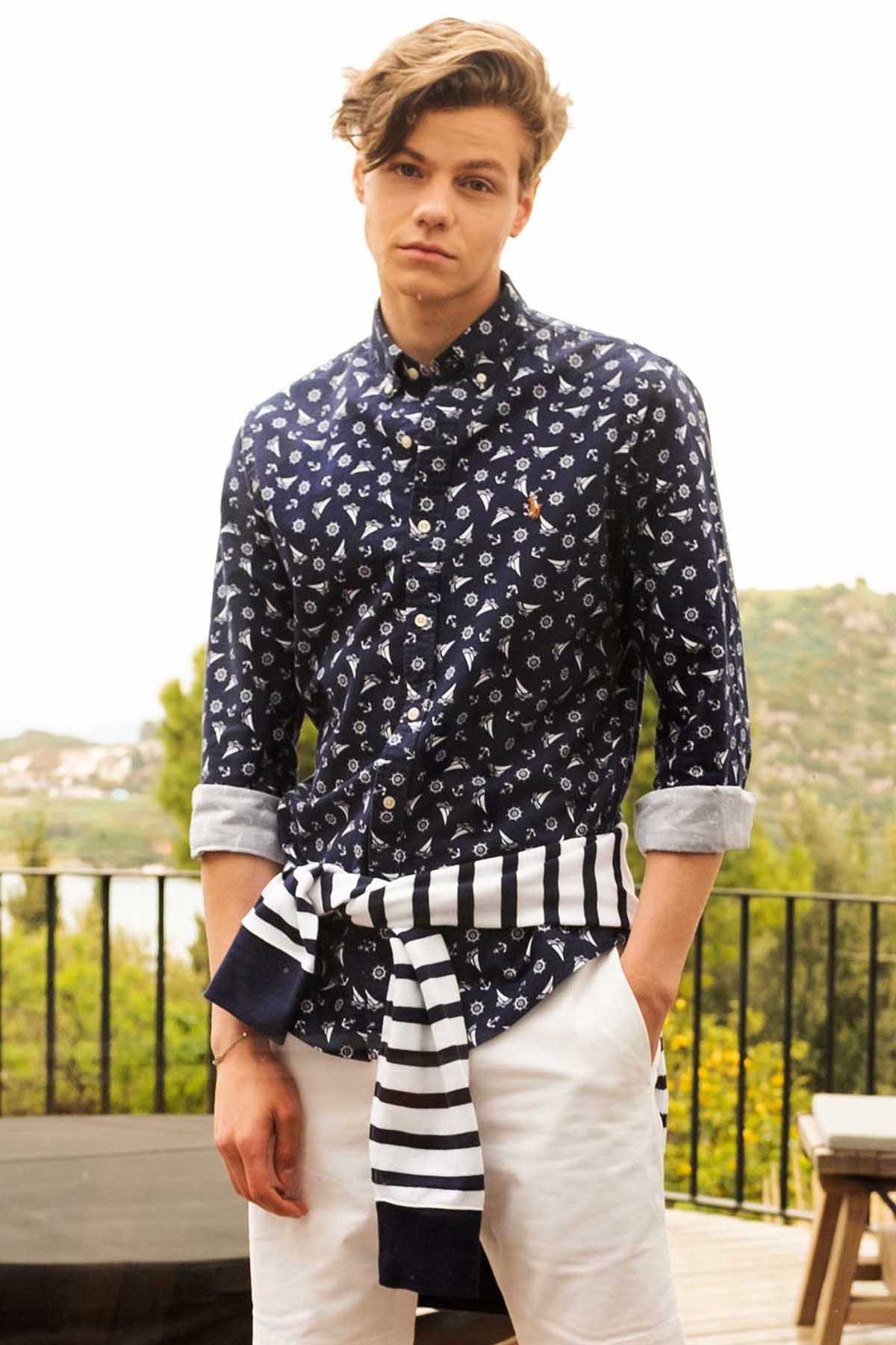 Polo Ralph Lauren Slim Fit Marin Gömlek-Libas Trendy Fashion Store