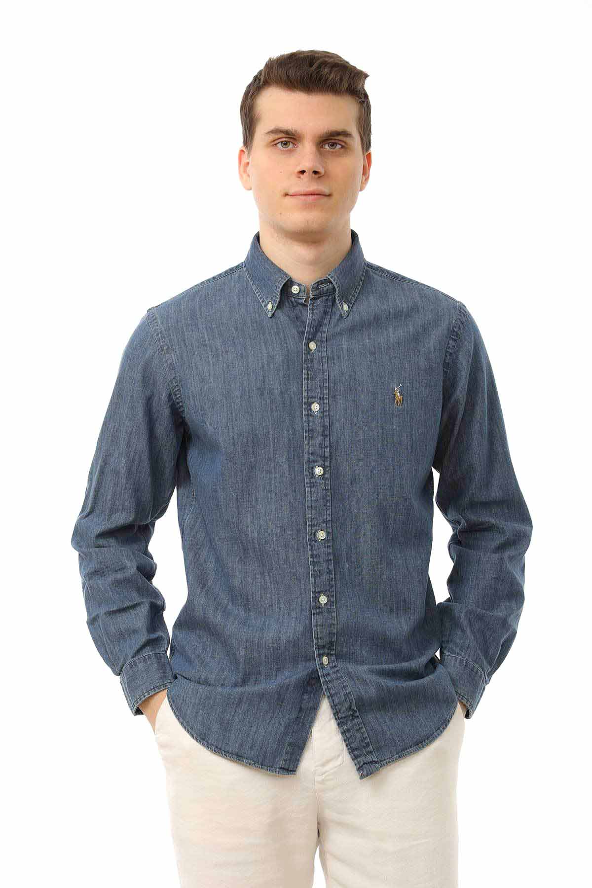 Polo Ralph Lauren Slim Fit Denim Gömlek-Libas Trendy Fashion Store