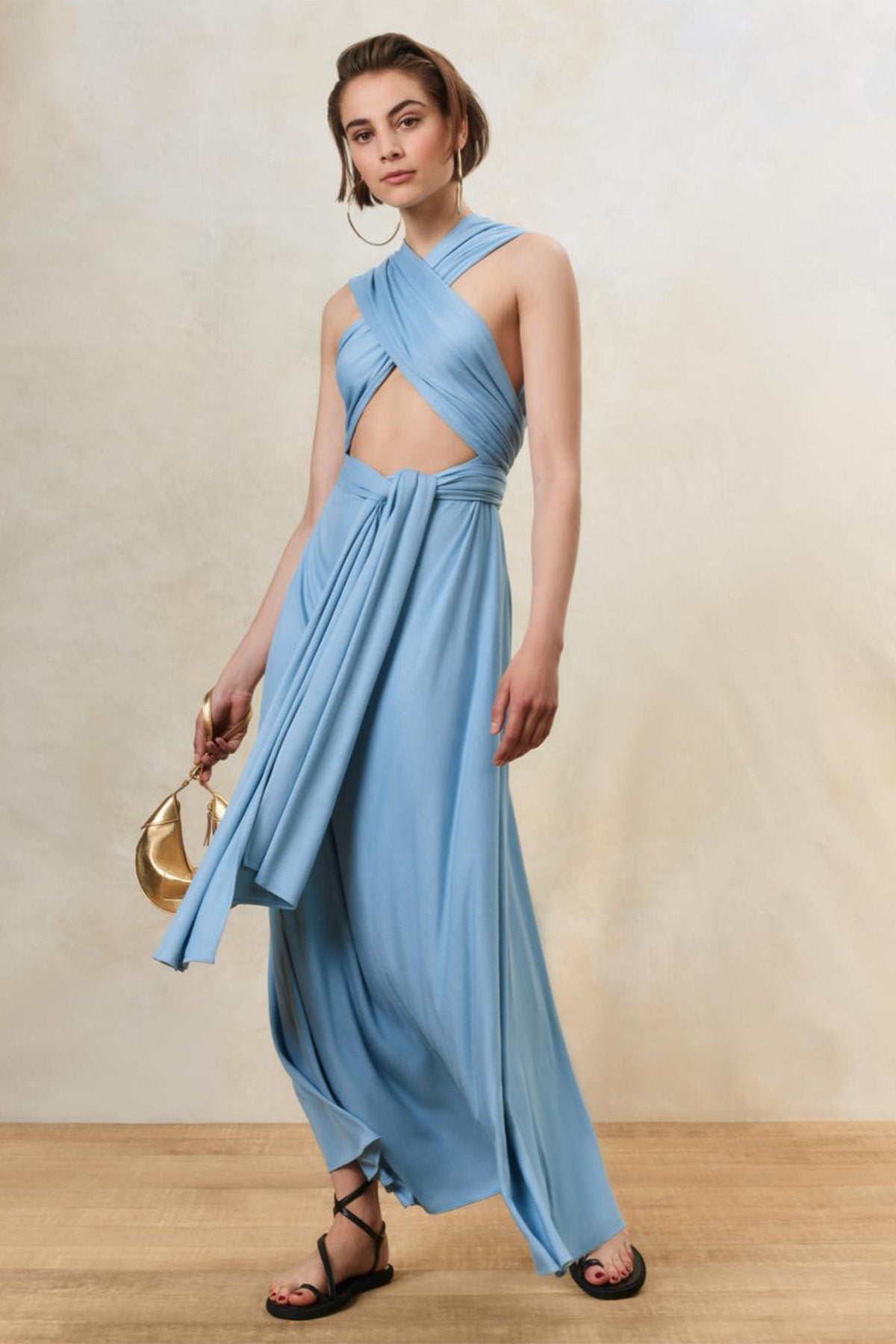 Polo Ralph Lauren Çapraz Sırt Maxi Elbise