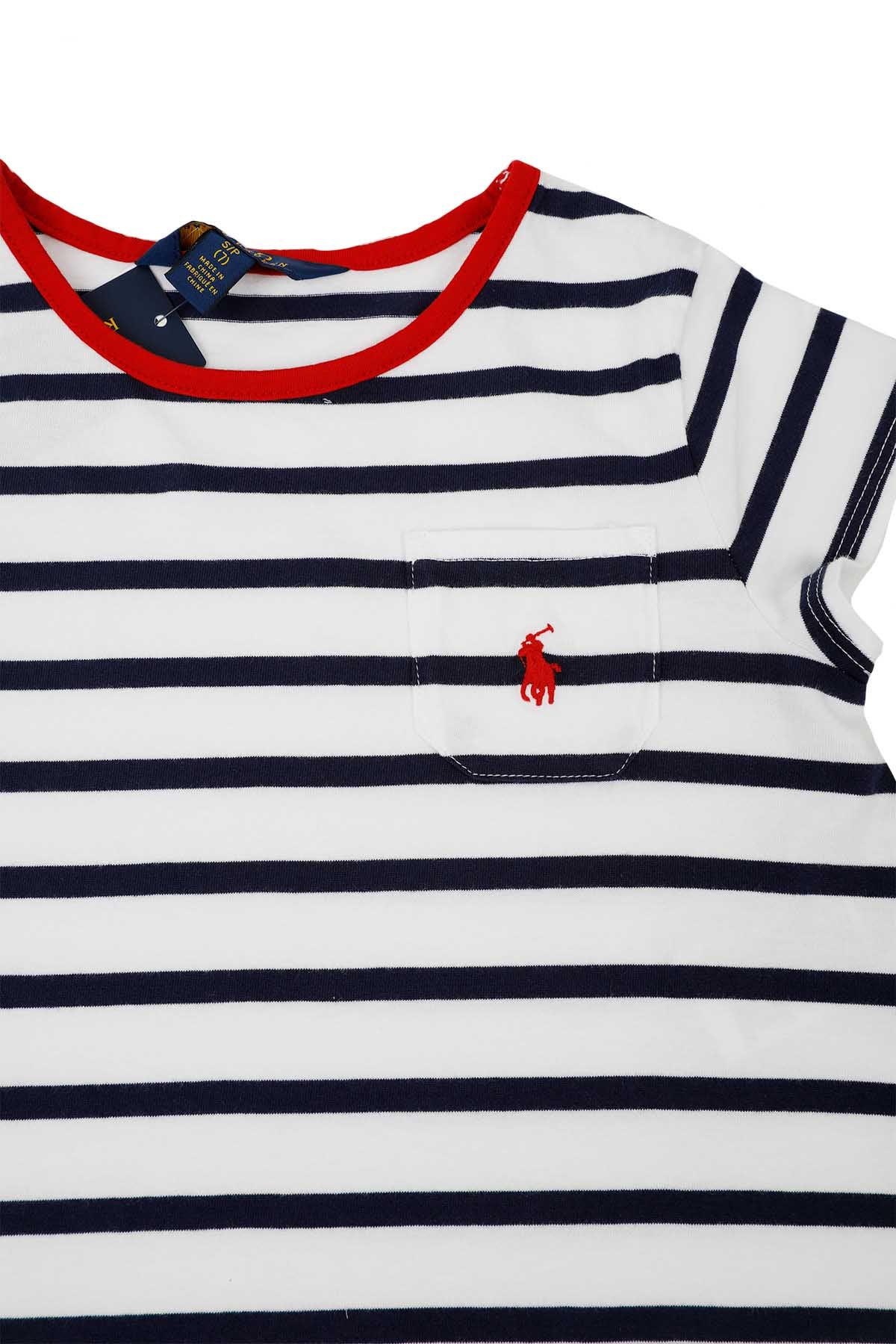 Polo Ralph Lauren S-M Kız Çocuk Çizgili Elbise