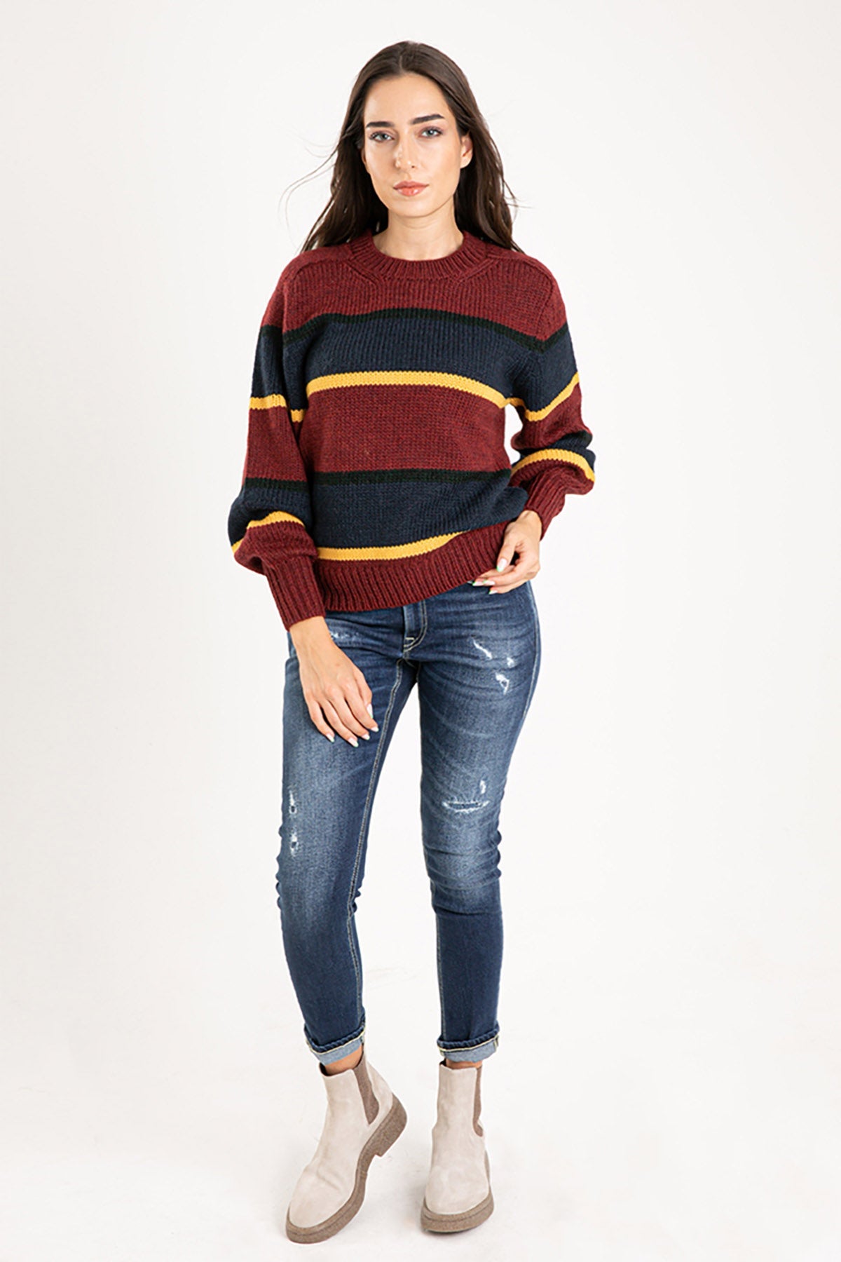 Polo Ralph Lauren Yuvarlak Yaka Yün Kazak