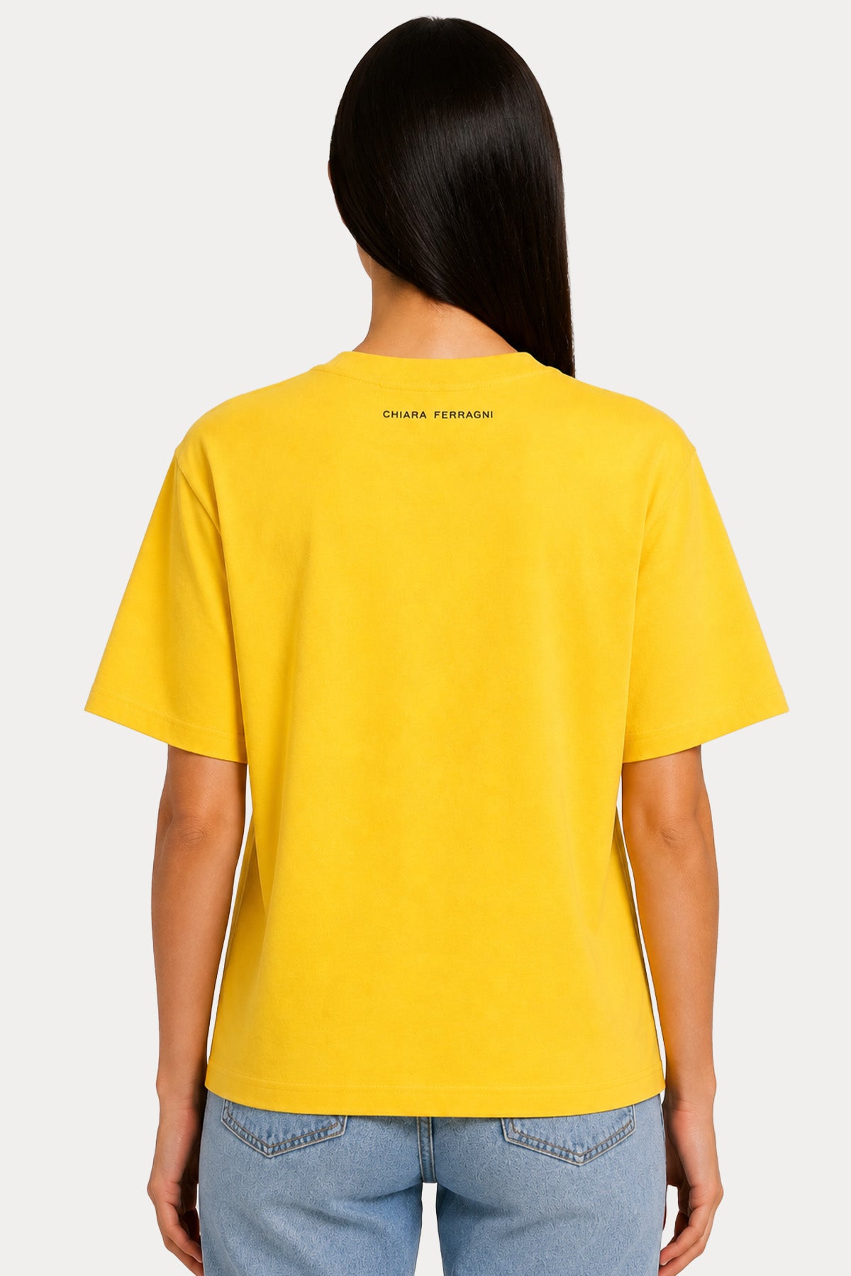 Chiara Ferragni Yuvarlak Yaka Yazılı T-shirt