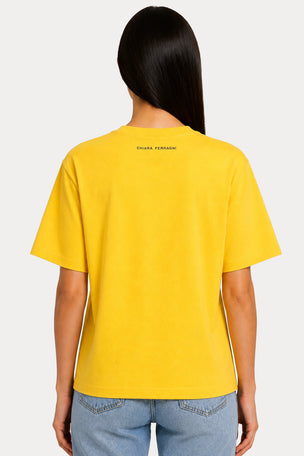 Chiara Ferragni Yuvarlak Yaka Yazılı T-shirt
