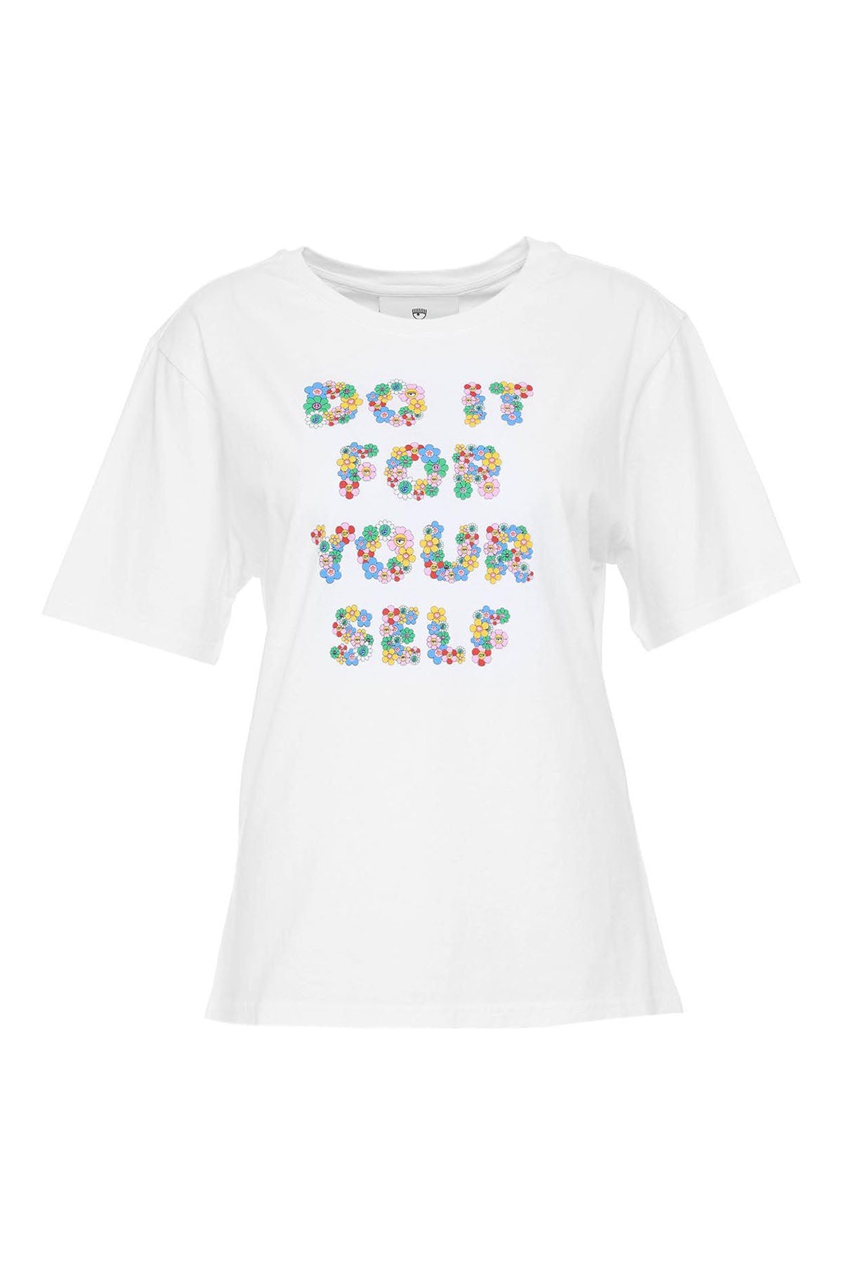 Chiara Ferragni Yuvarlak Yaka Yazılı T-shirt