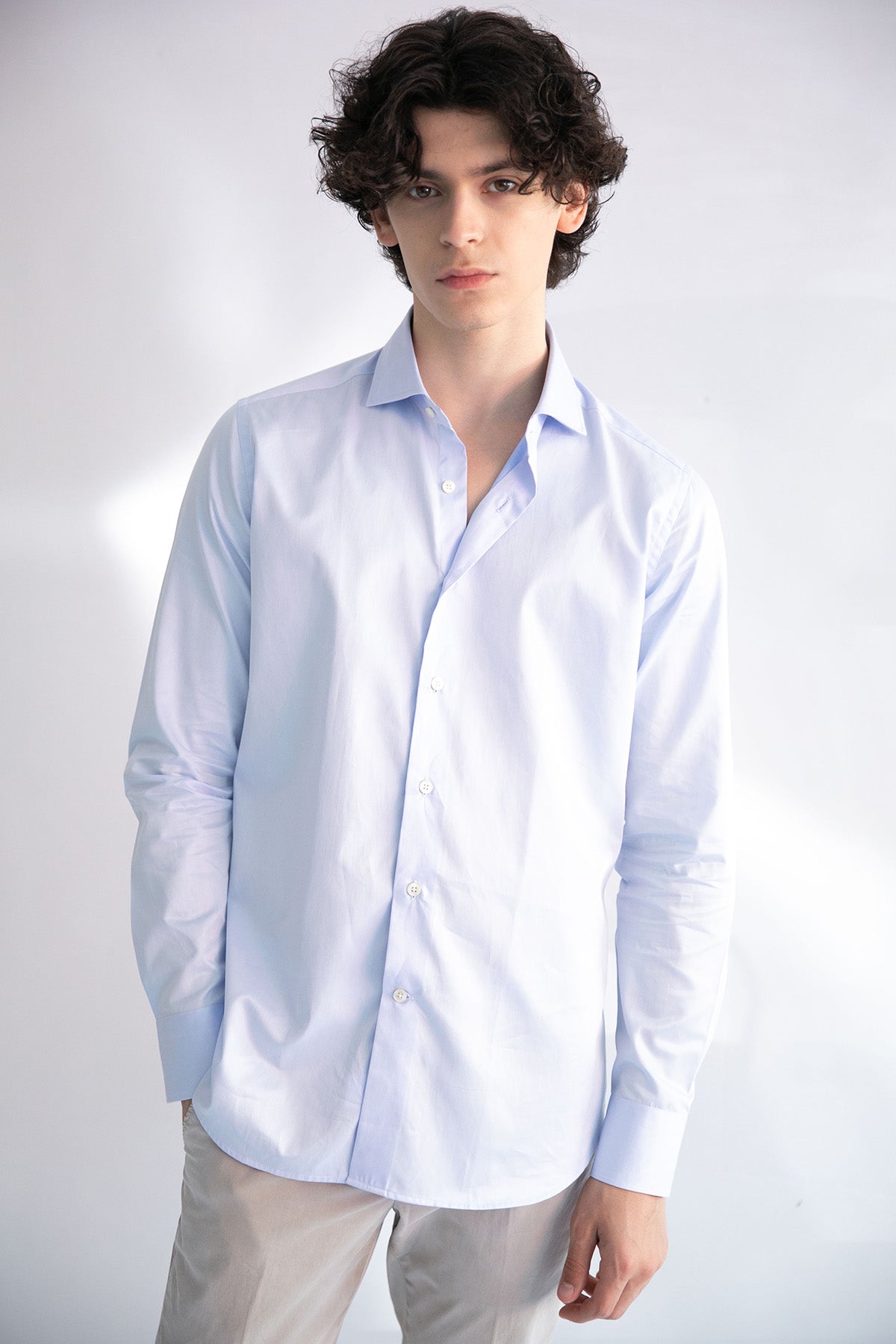 Tintoria Mattei Fransız Yaka Gömlek