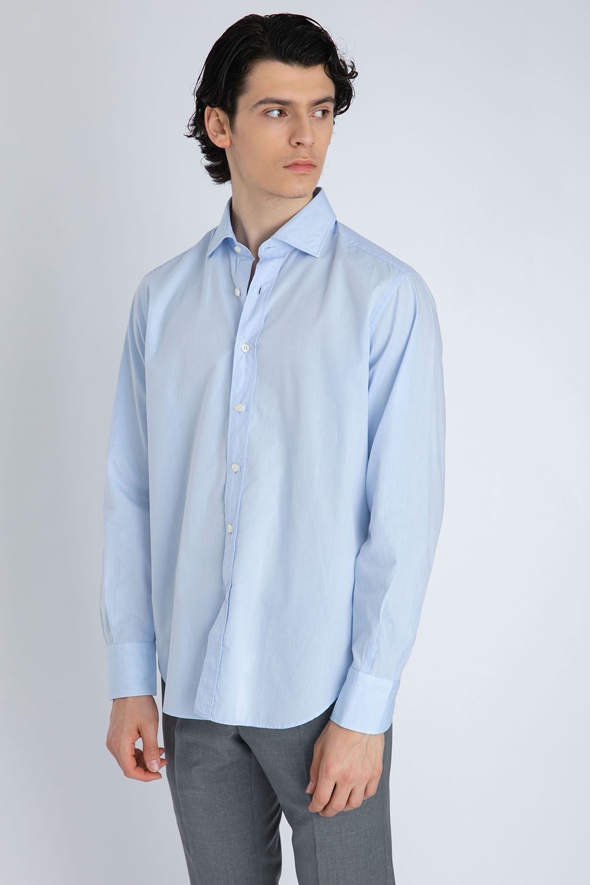 Tintoria Mattei Klasik Yaka Gömlek