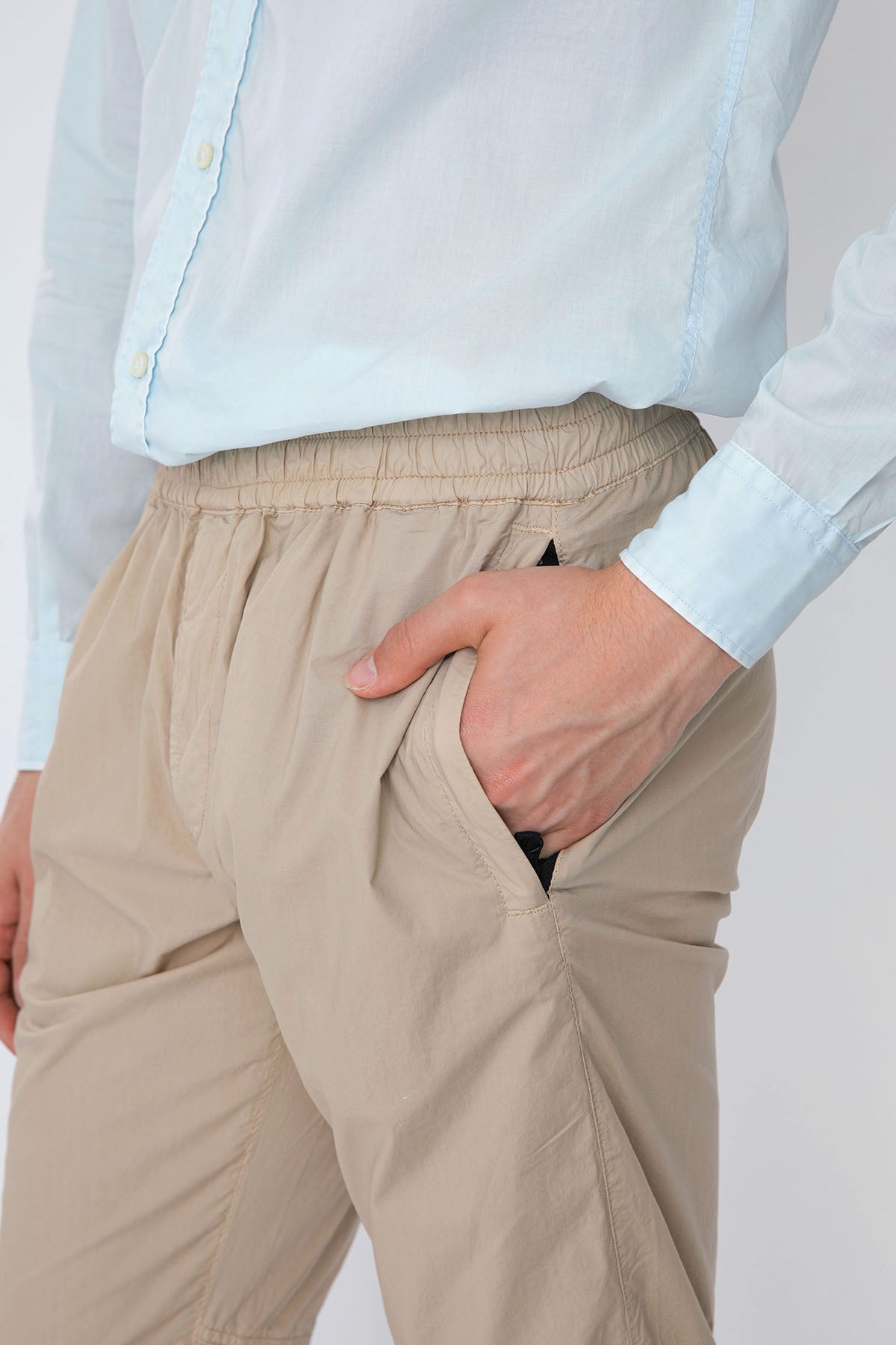 Fradi Beli Lastikli Streç Pantolon