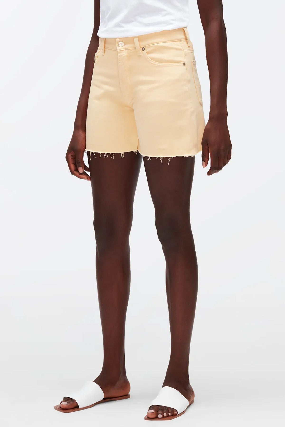 7 For All Mankind Billie Yüksek Bel Jean Streç Şort