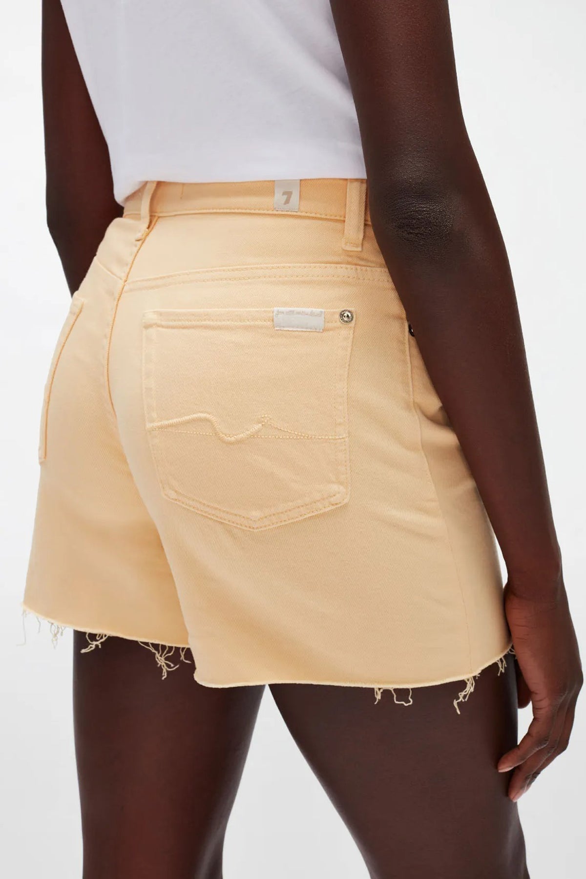 7 For All Mankind Billie Yüksek Bel Jean Streç Şort