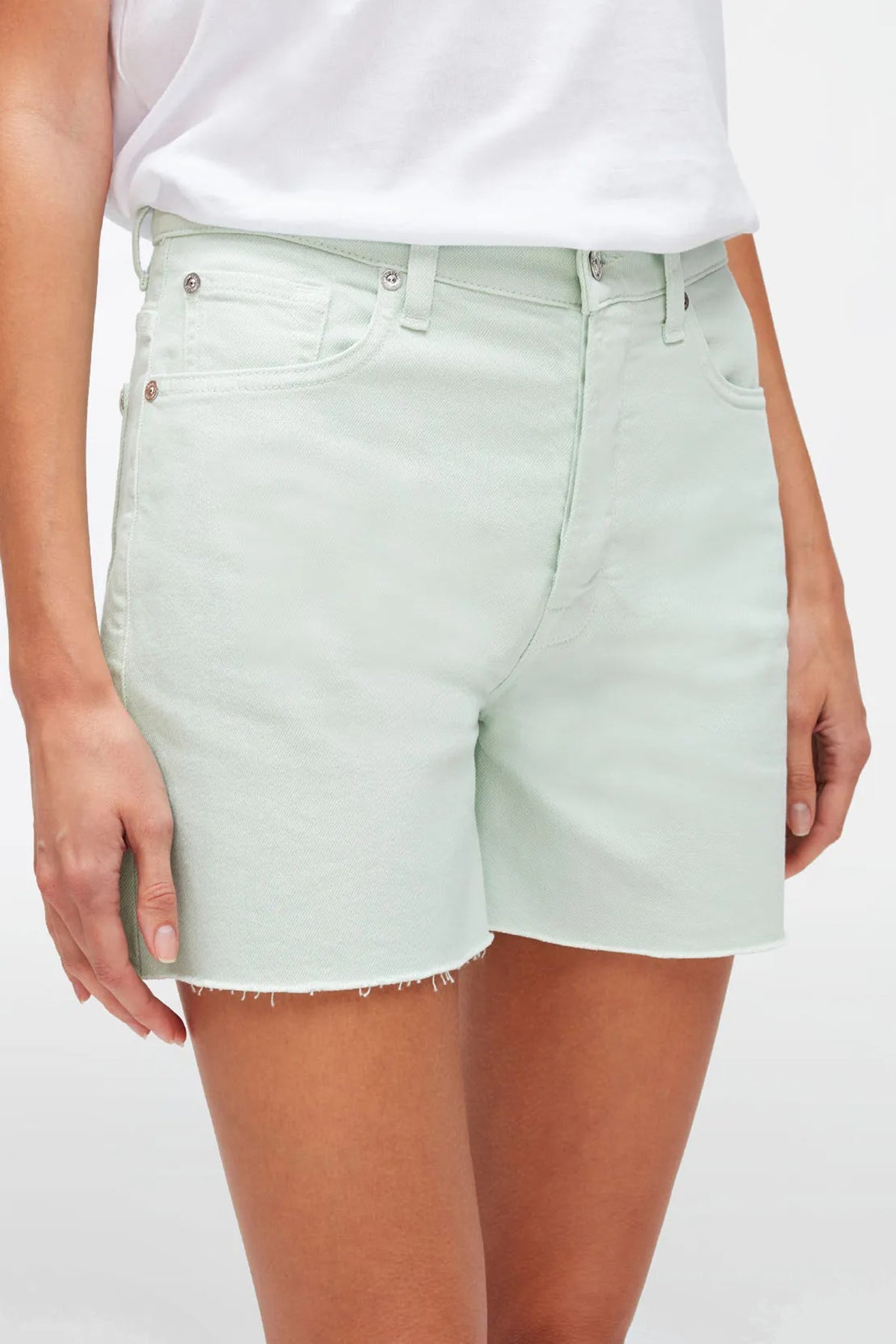 7 For All Mankind Billie Yüksek Bel Jean Streç Şort