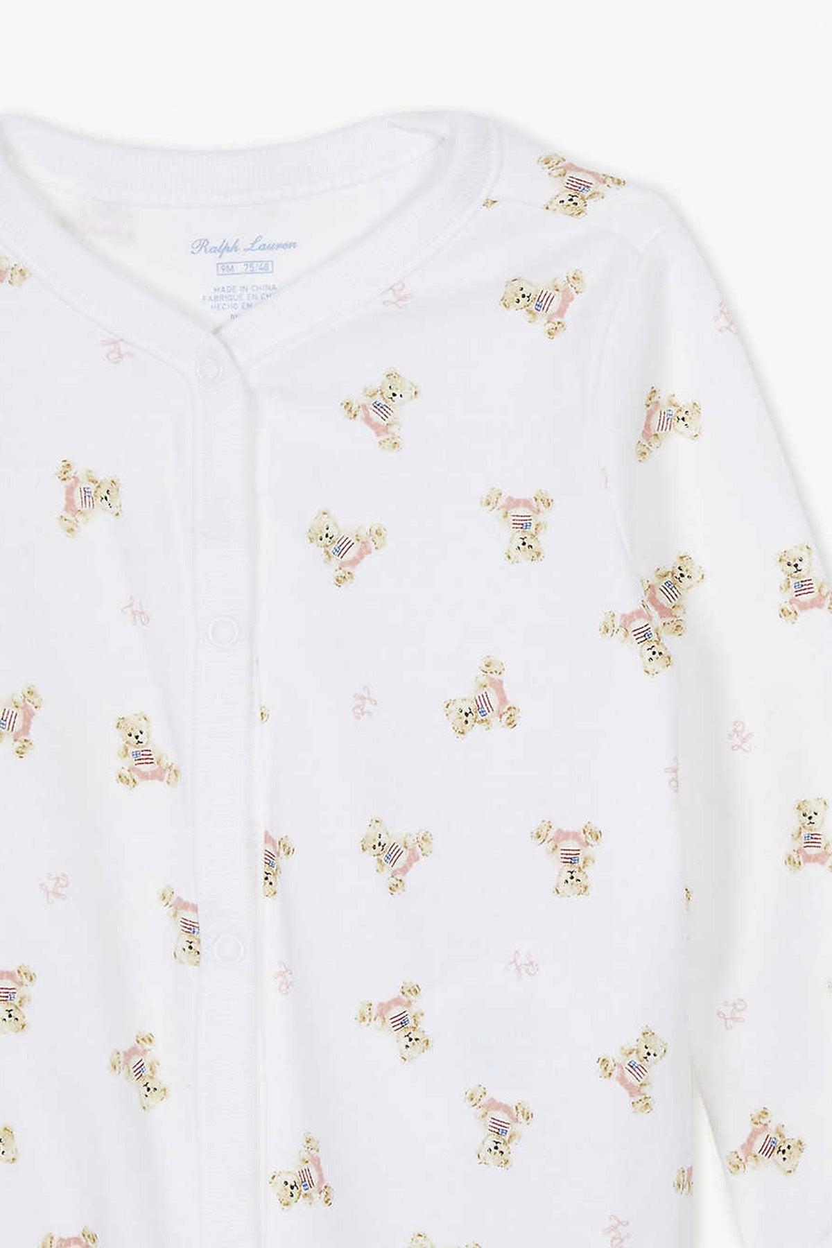 Polo Ralph Lauren Kids Yeni Doğan - 3 Aylık Kız Bebek Polo Bear Tulum