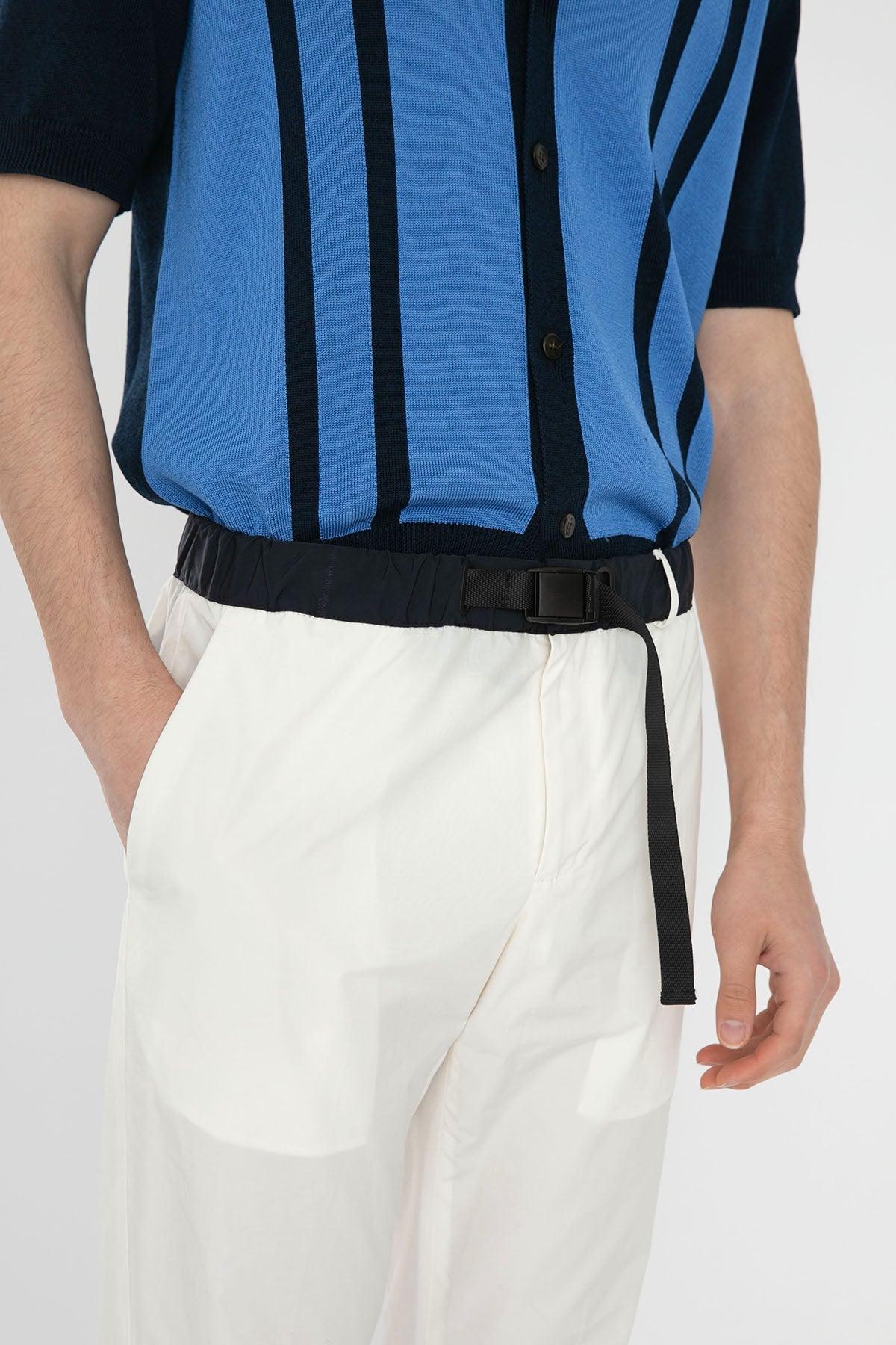 Pantaloni Torino Zeta Beli Lastikli Pantolon