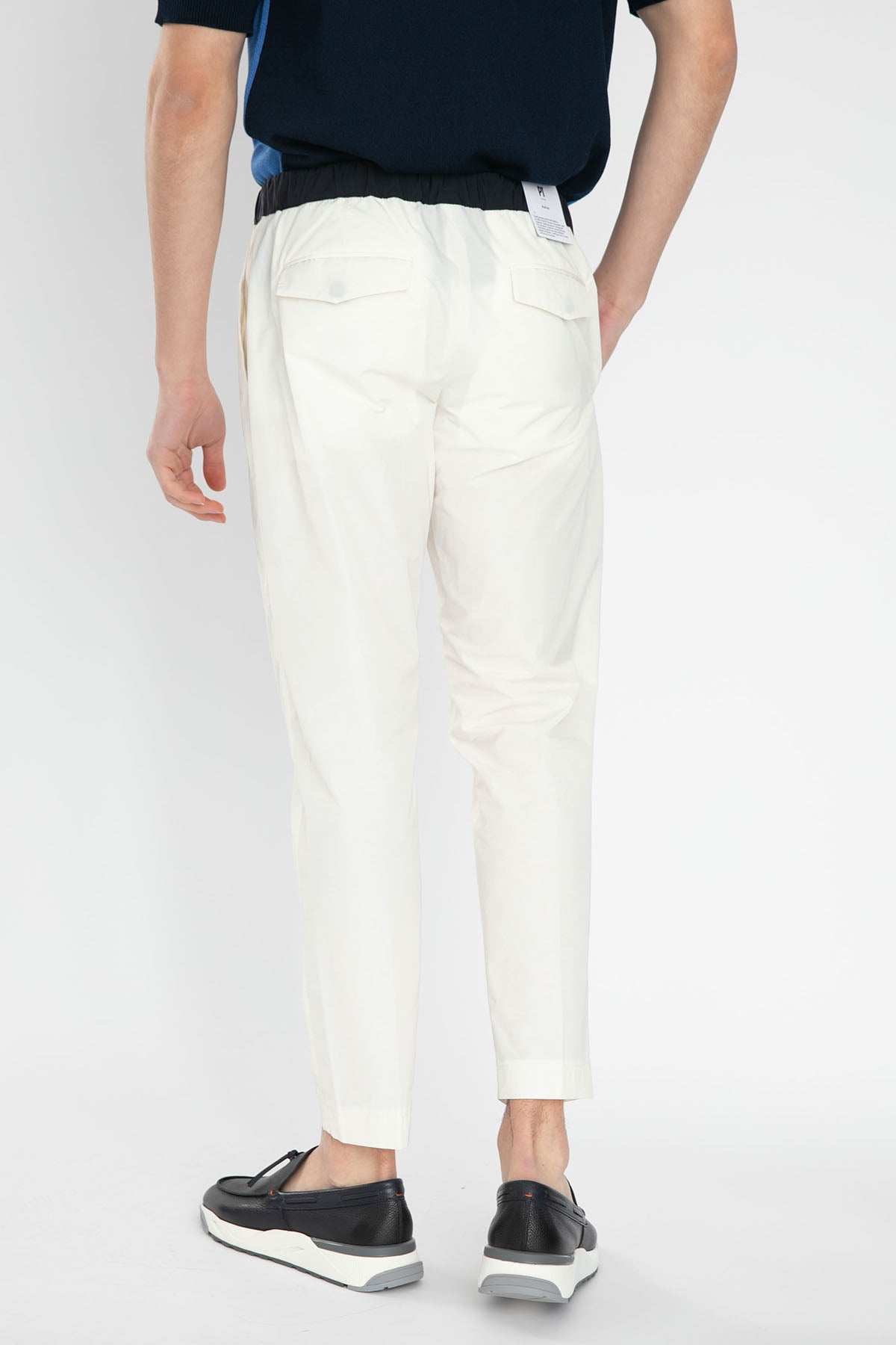 Pantaloni Torino Zeta Beli Lastikli Pantolon