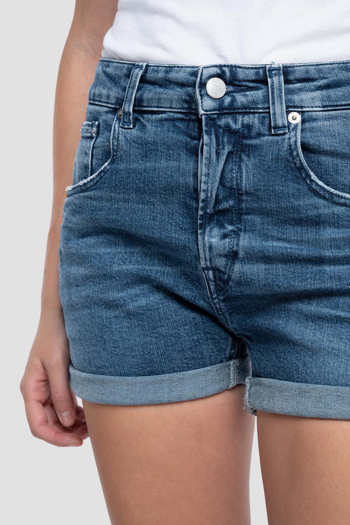 Replay Anyta Baggy Fit Jean Şort