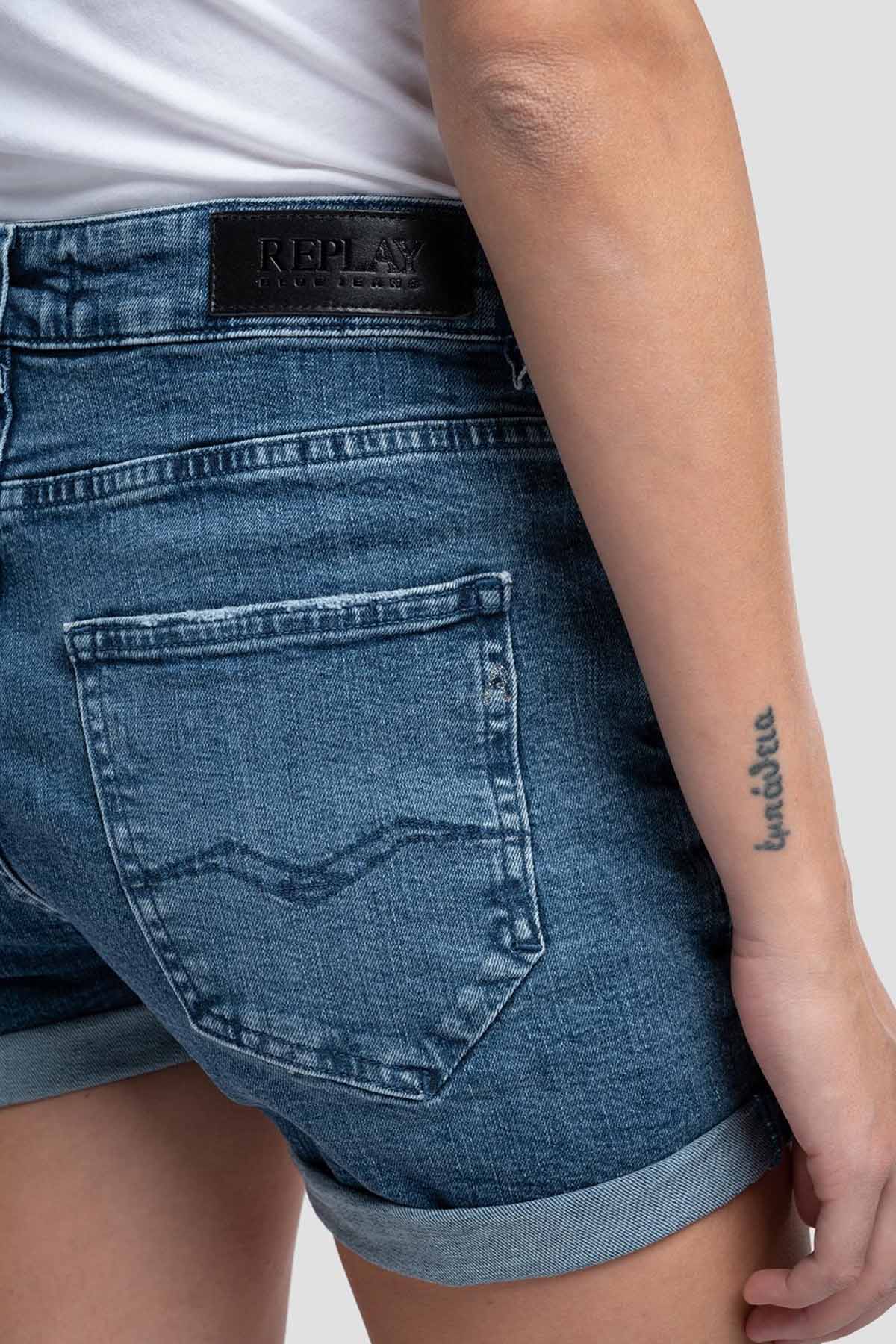 Replay Anyta Baggy Fit Jean Şort