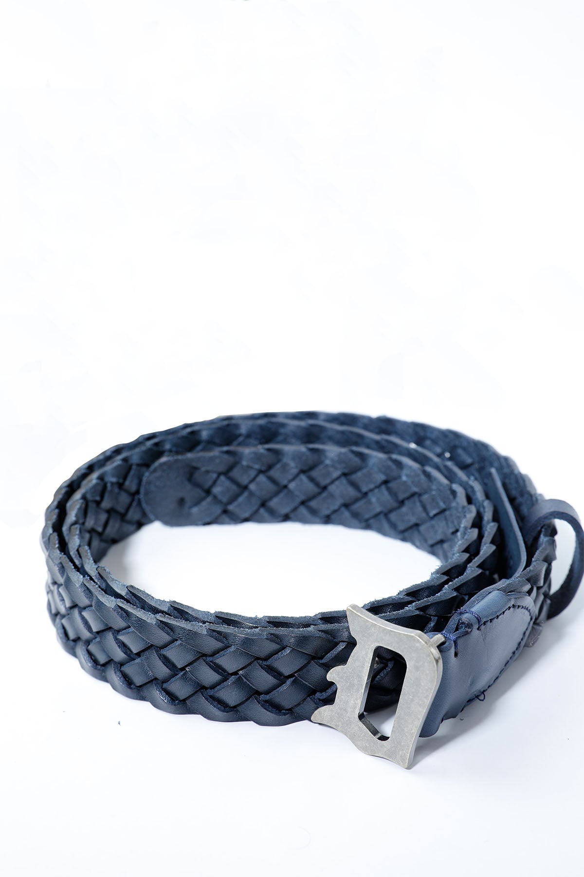 Dondup Logolu Örgü Deri Kemer