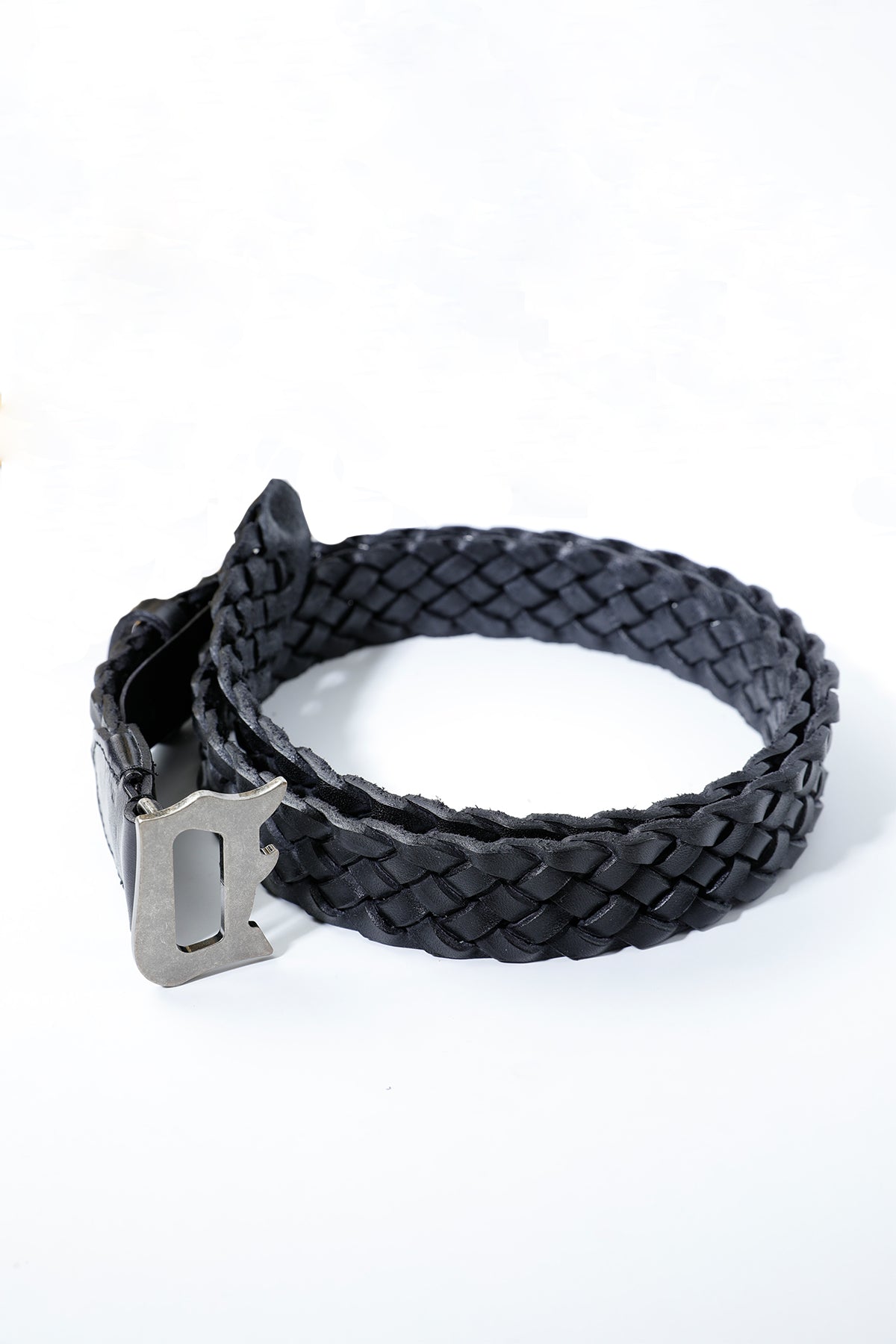 Dondup Logolu Örgü Deri Kemer