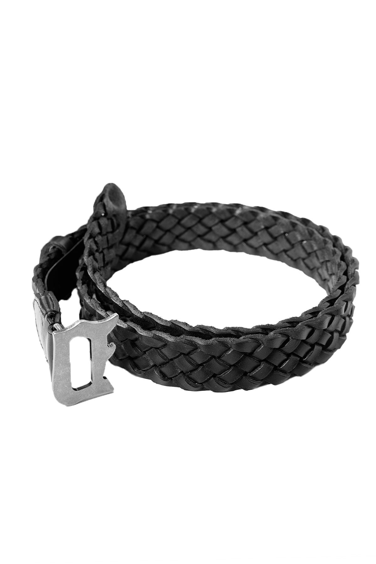 Dondup Logolu Örgü Deri Kemer