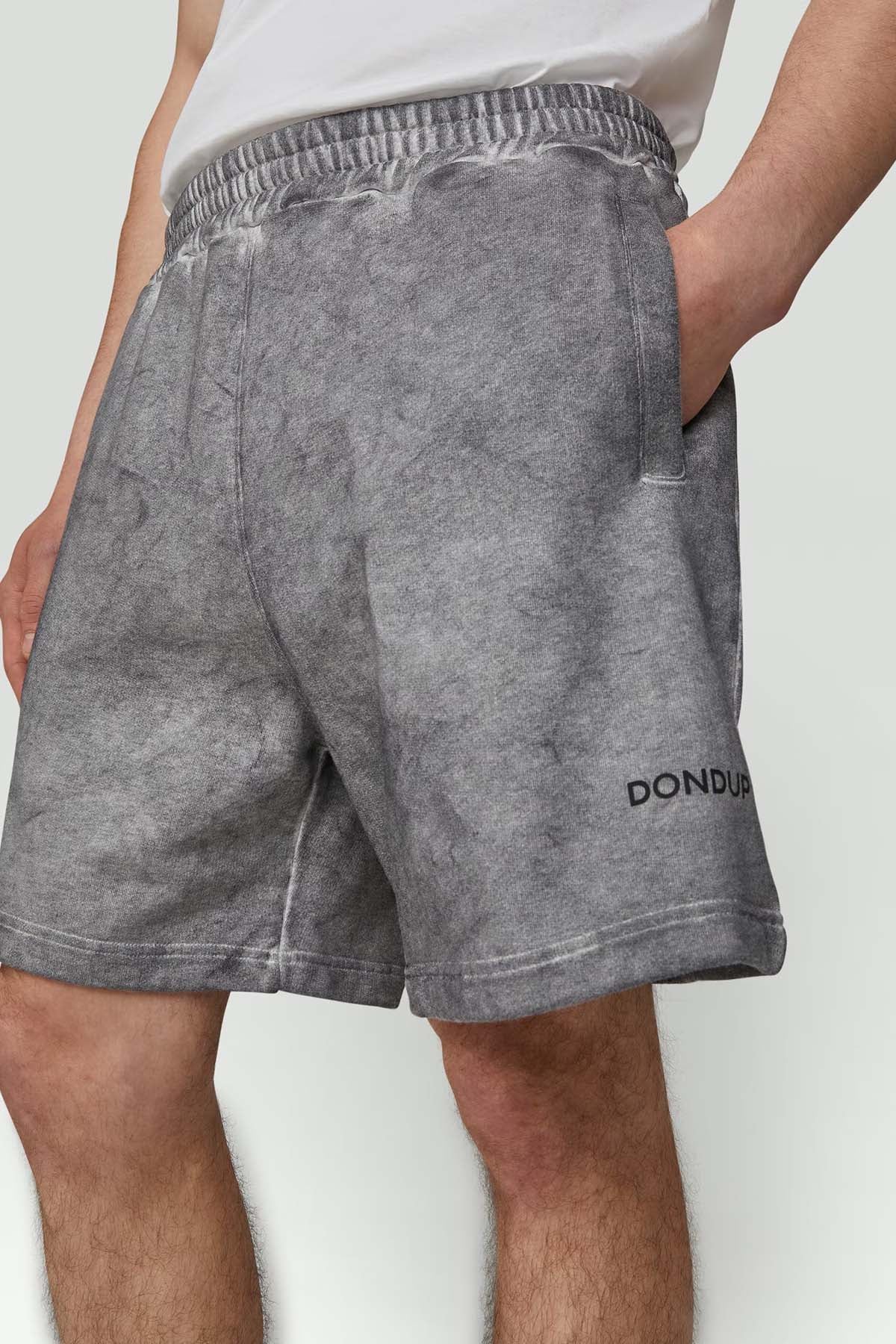 Dondup Beli Lastikli Yıkamalı Penye Şort