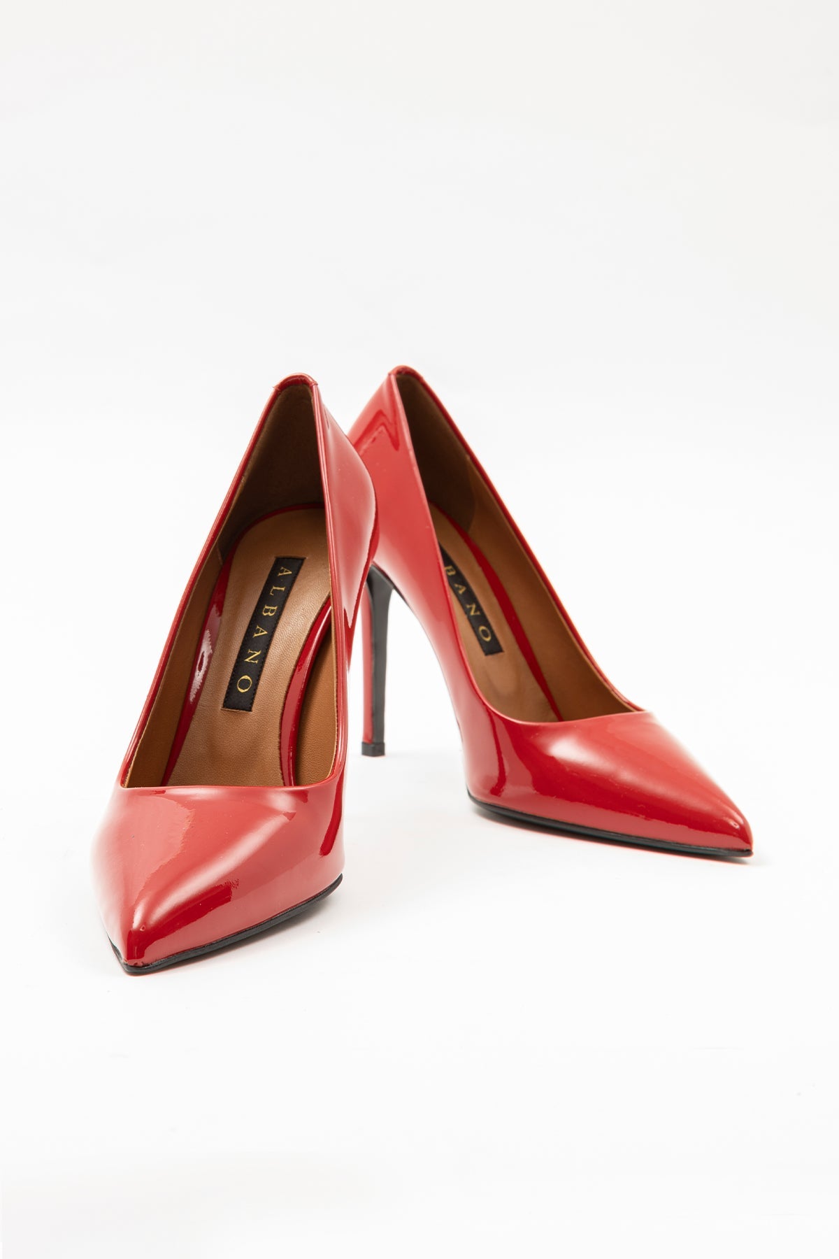 Albano Rugan Deri Stiletto Ayakkabı