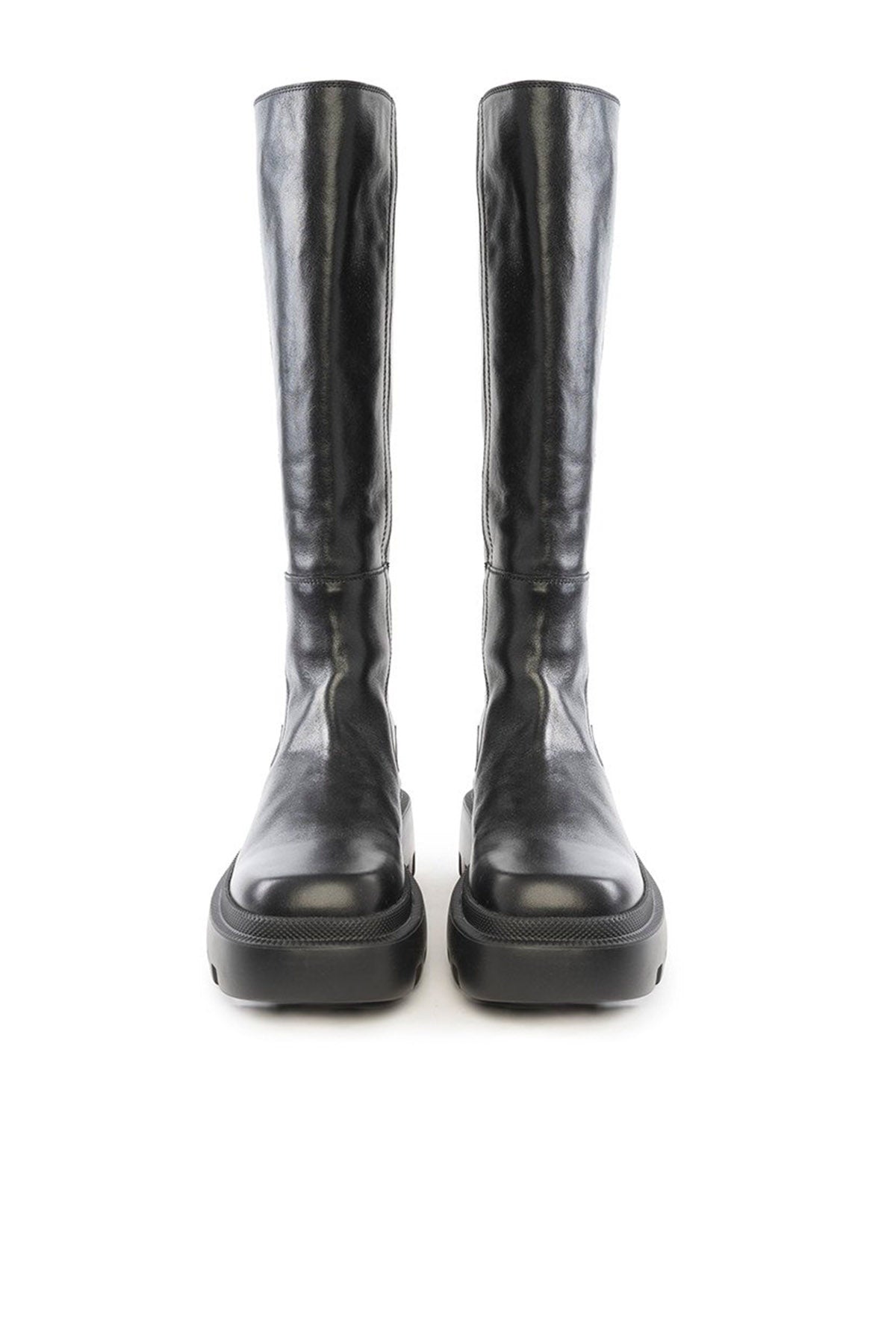 Vic Matie Küt Burun Fermuarlı Deri Çizme