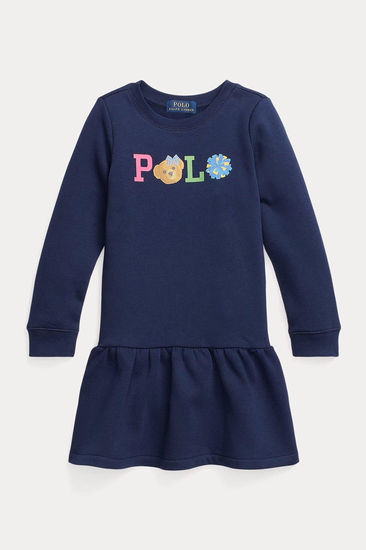 Polo Ralph Lauren Kids 2-4 Yaş Kız Çocuk Polo Bear Sweatshirt Elbise