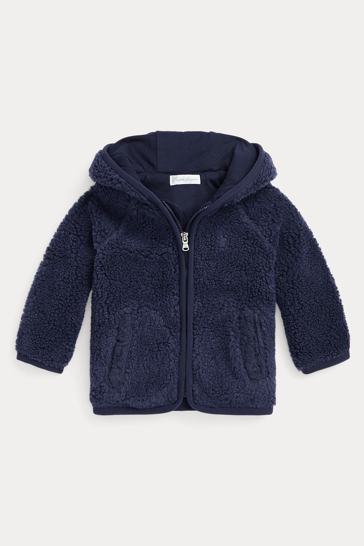 Polo Ralph Lauren Kids 12-18 Aylık Erkek Bebek Kapüşonlu Peluş Sweatshirt Ceket