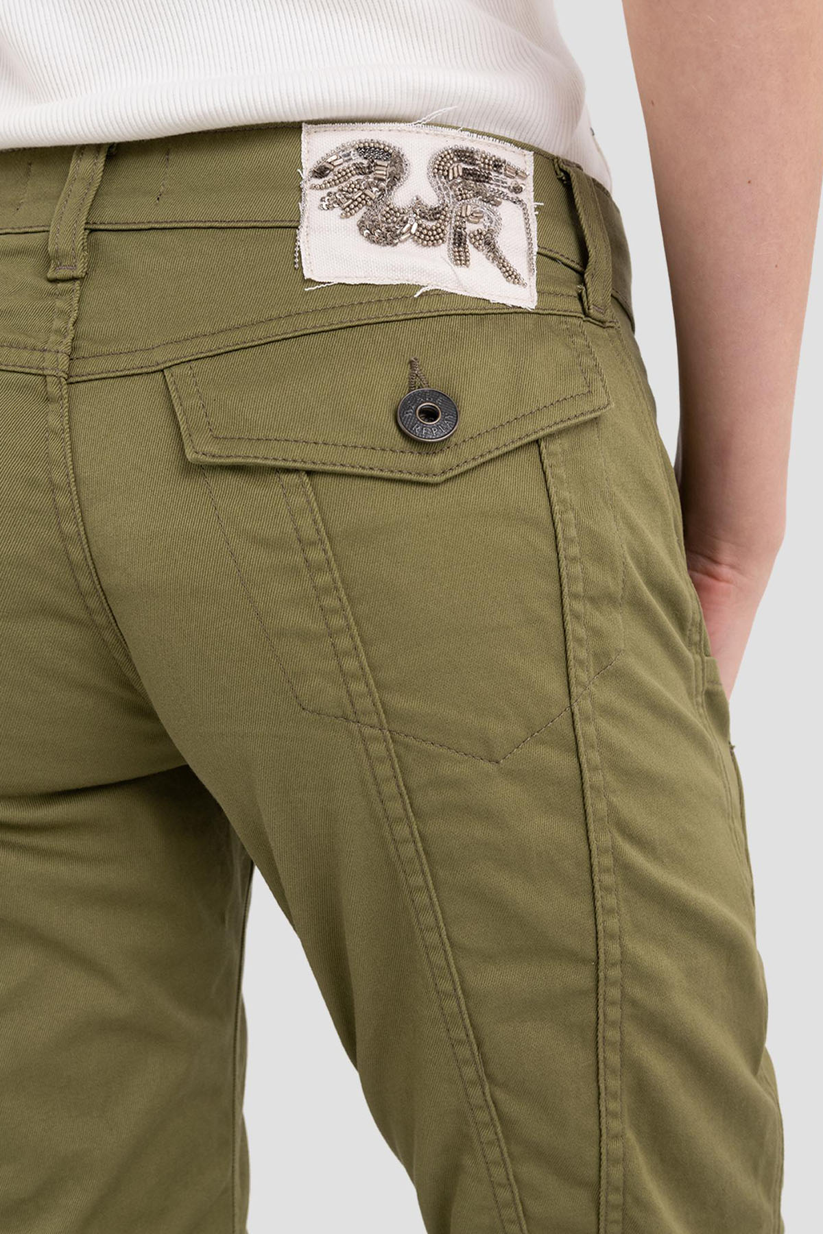 Replay Regular Fit Crop Pantolon