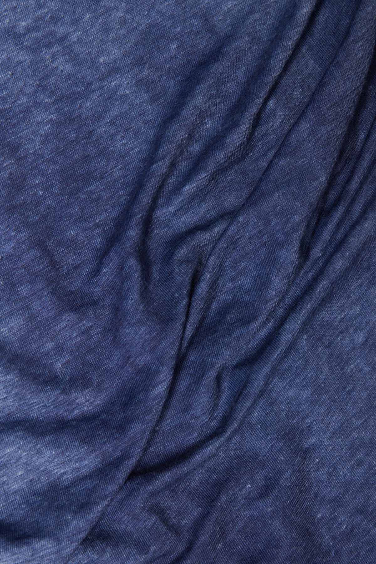 Majestic V Yaka Streç Keten T-shirt-Libas Trendy Fashion Store