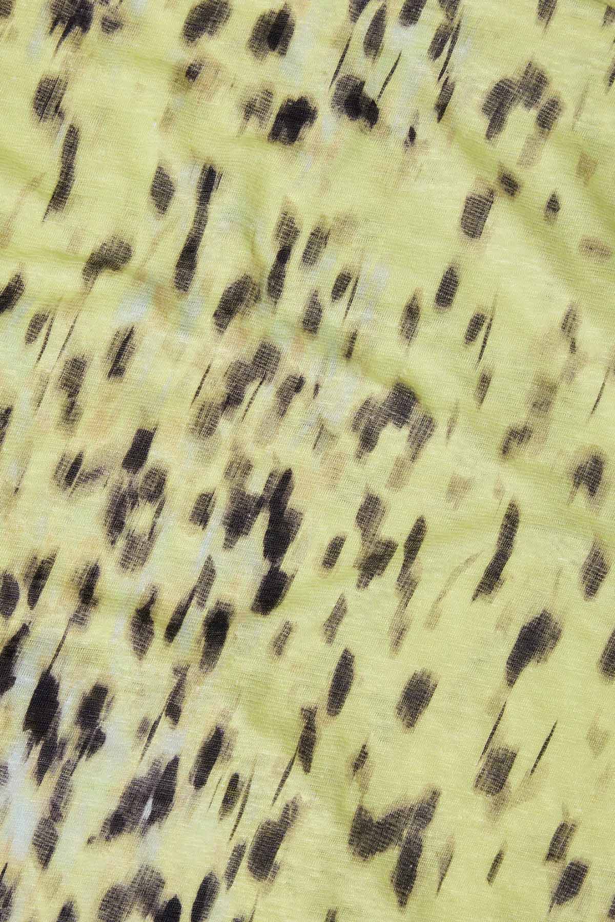 Majestic Geniş Kesim Streç Ketenli T-shirt-Libas Trendy Fashion Store