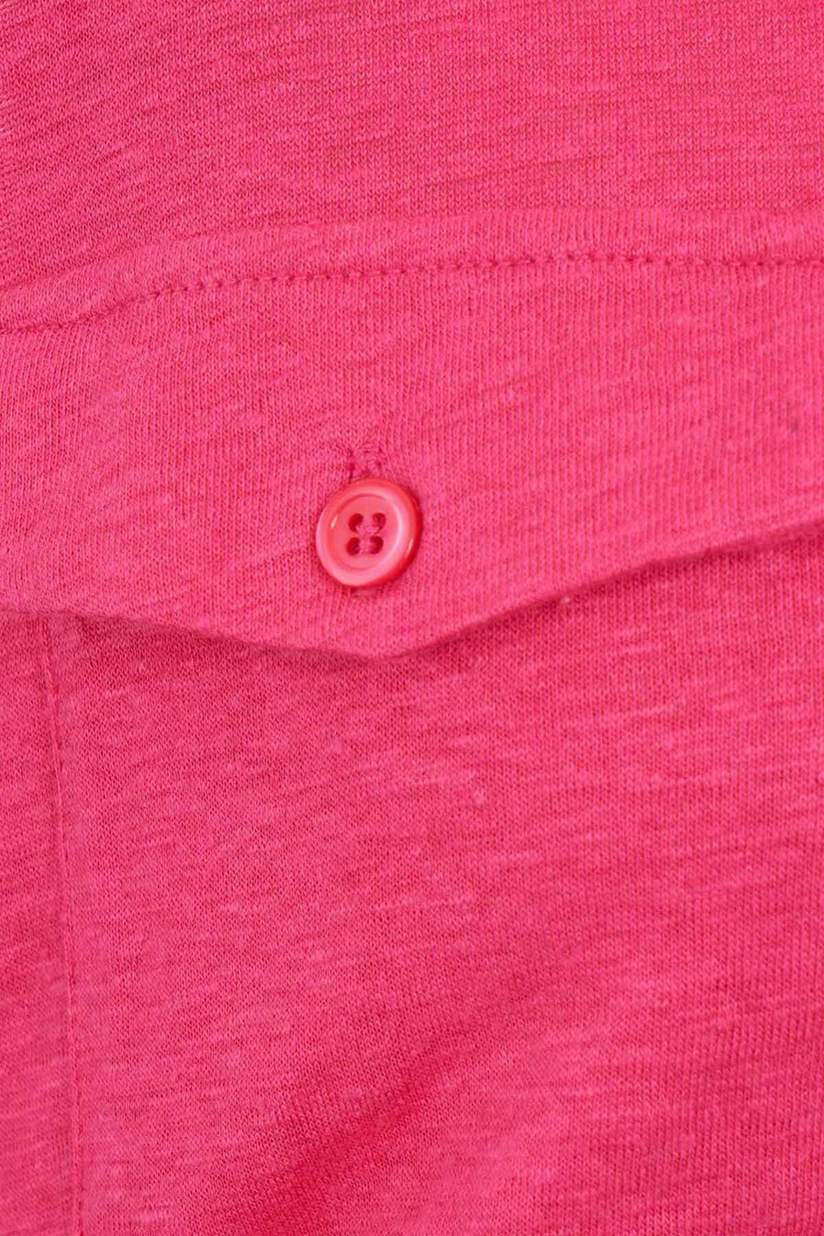 Majestic Belden Kuşaklı Midi Streç Keten Elbise